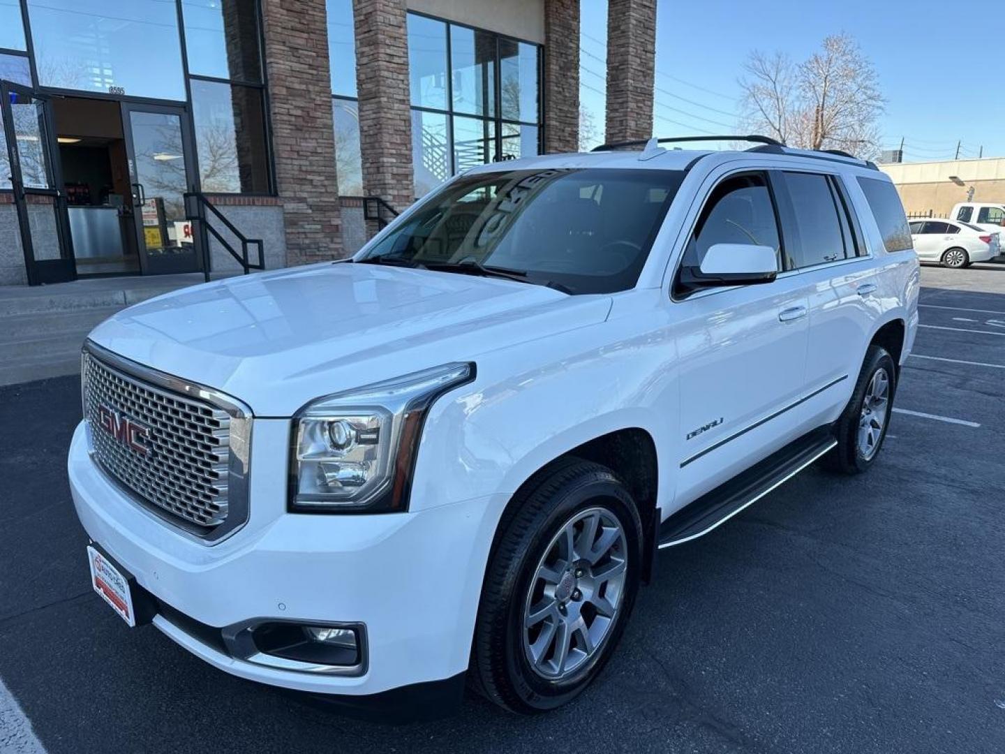 2016 Summit White /Jet Black GMC Yukon Denali (1GKS2CKJ8GR) with an EcoTec3 6.2L V8 engine, Automatic transmission, located at 8595 Washington St., Thornton, CO, 80229, (303) 287-5511, 39.852348, -104.978447 - 2016 GMC Yukon Denali in Mint Condition!<br><br>All Cars Have Clean Titles And Are Serviced Before Sale., Clean Carfax, No Accident, All Books and Keys, New Tires, Blind Spot Monitoring, Backup Camera, Leather, Collision Warning, Heated and Ventilated Seats, Bluetooth/ With Bluetooth Audio, Non Smok - Photo#1