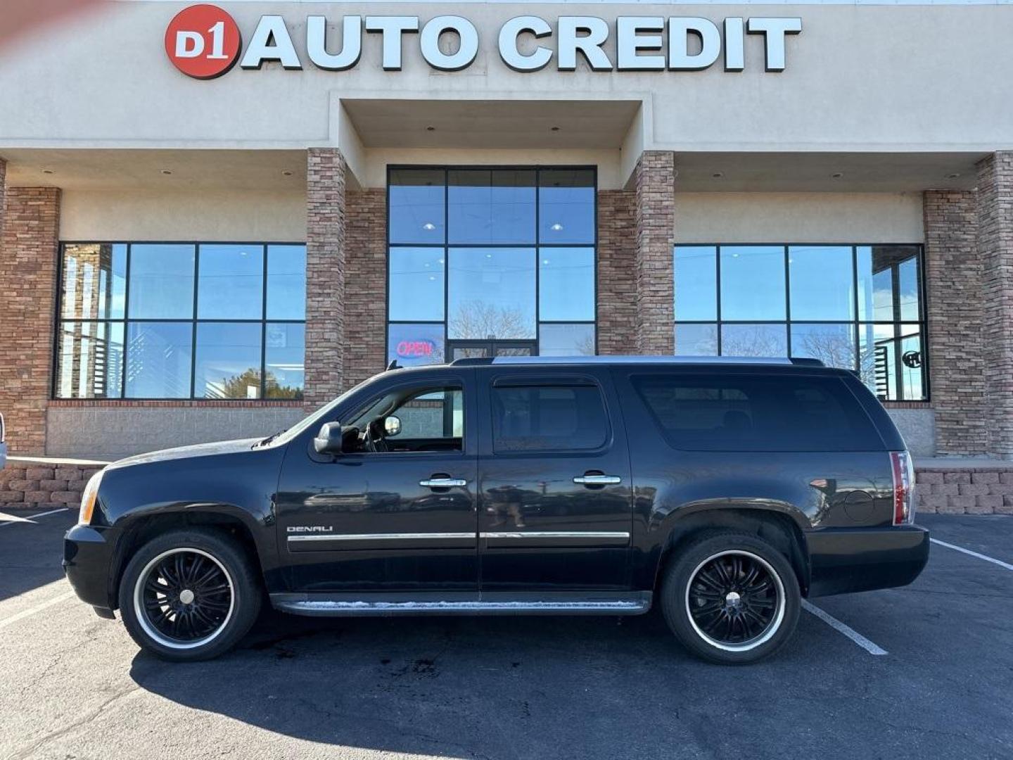 2012 Carbon Black Metallic /Ebony GMC Yukon XL Denali (1GKS2MEF5CR) with an Vortec 6.2L V8 SFI VVT engine, Automatic transmission, located at 8595 Washington St., Thornton, CO, 80229, (303) 287-5511, 39.852348, -104.978447 - 2012 GMC Yukon XL<br>Backup Camera, Leather, Captains Chairs, Navigation System, Power Liftgate, Power Tilt-Sliding Sunroof w/Express-Open/Close.<br>D1 Auto NEVER charges dealer fees! All cars have clean titles and have been inspected for mechanical issues. We have financing for everyone. Good credi - Photo#0