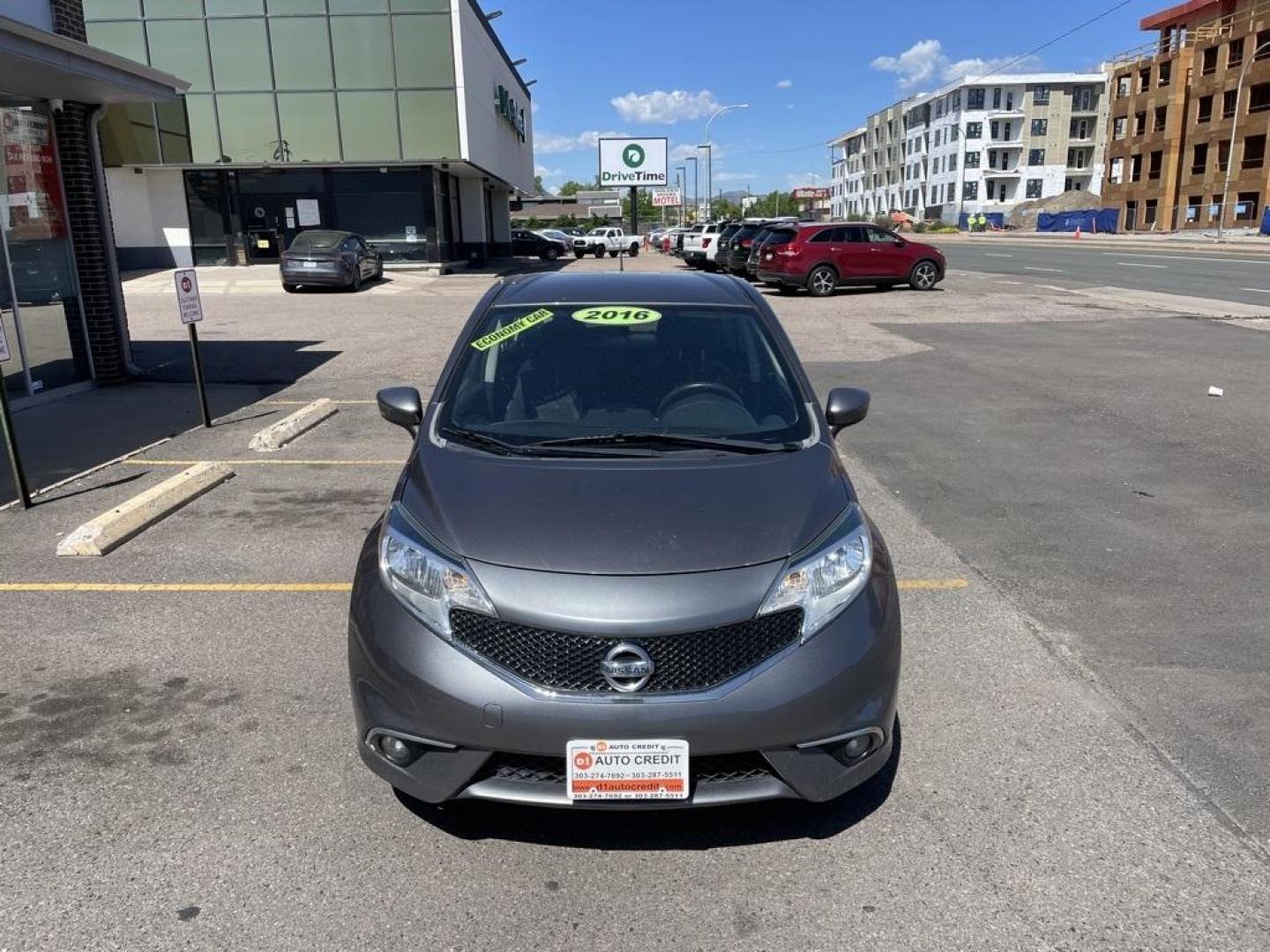 2016 Gun Metallic /Charcoal Nissan Versa Note SR (3N1CE2CP7GL) with an 1.6L 4-Cylinder DOHC 16V engine, CVT transmission, located at 8595 Washington St., Thornton, CO, 80229, (303) 287-5511, 39.852348, -104.978447 - 2016 Nissan Versa Note<br><br>D1 Auto NEVER charges dealer fees! All cars have clean titles and have been inspected for mechanical issues. We have financing for everyone. Good credit, bad credit, first time buyers.<br><br>Please call Lakewood Location 303-274-7692 or Thornton 303-287-5511 to schedul - Photo#2