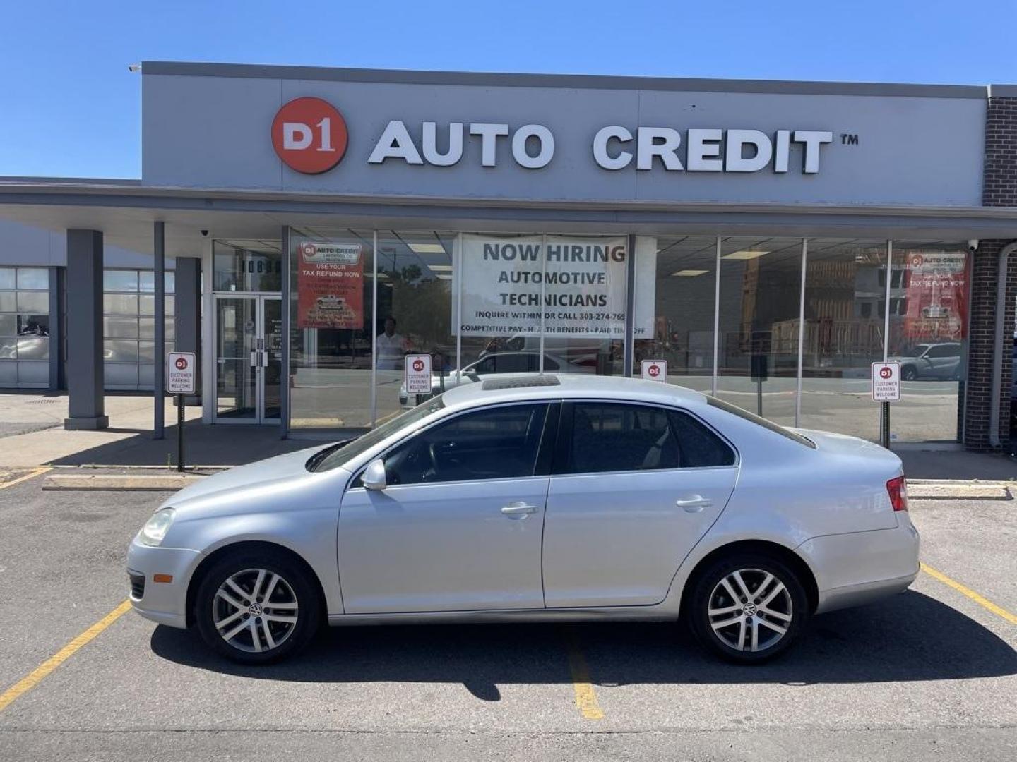 2005 Platinum Gray /Gray Volkswagen Jetta 2.5 (3VWSF71K95M) with an 2.5L I5 SMPI DOHC engine, Manual transmission, located at 8595 Washington St., Thornton, CO, 80229, (303) 287-5511, 39.852348, -104.978447 - 2005 Volkswagen Jetta<br><br>D1 Auto NEVER charges dealer fees! All cars have clean titles and have been inspected for mechanical issues. We have financing for everyone. Good credit, bad credit, first time buyers.<br><br>Please call Lakewood Location 303-274-7692 or Thornton 303-287-5511 to schedule - Photo#0