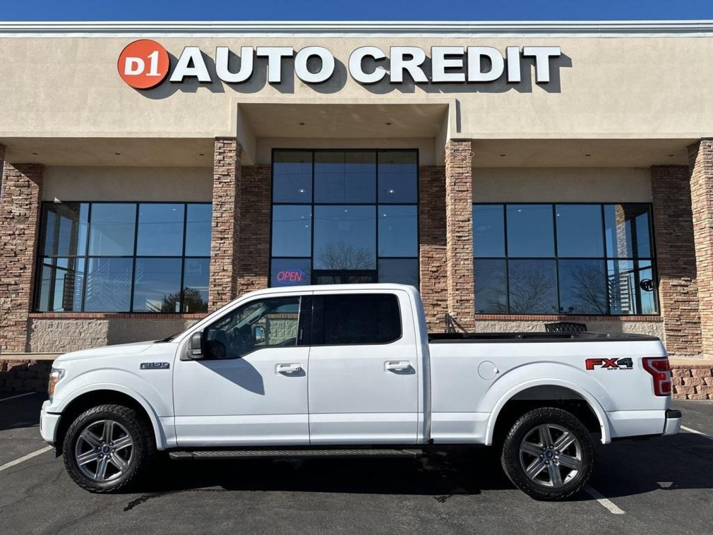 2019 Oxford White /Black Ford F-150 XLT (1FTFW1E55KK) with an 5.0L V8 engine, Automatic transmission, located at 8595 Washington St., Thornton, CO, 80229, (303) 287-5511, 39.852348, -104.978447 - 2019 Ford F-150 XLT<br>4WD with 5.0L V8. Loaded with FX4 Off Road Package, XLT Sport Apperance Package, power driver seat, backup camera, Dynamic Hitch Assist and more. Great truck for work and hauling the family with its spacious Crew Cab. Call or Text 303-287-5511 to schedule a test drive! - Photo#0