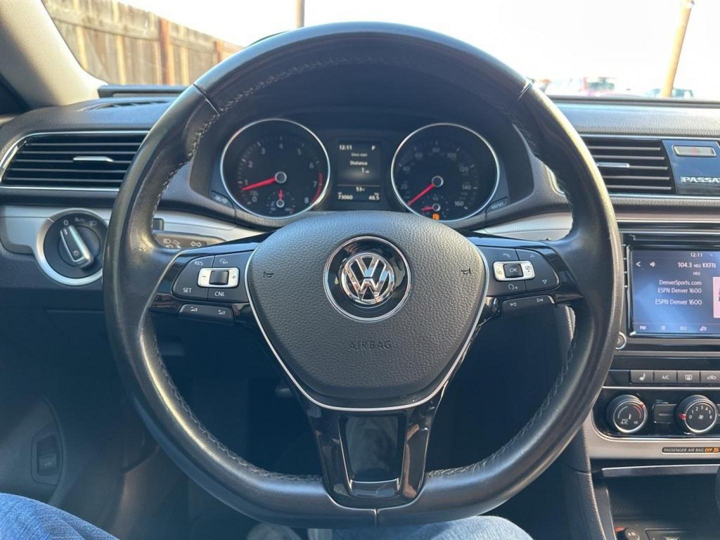 2019 Tourmaline Blue Metallic /Actual Volkswagen Passat 2.0T Wolfsburg (1VWLA7A33KC) with an 2.0L I4 TSI Turbocharged engine, Automatic transmission, located at 8595 Washington St., Thornton, CO, 80229, (303) 287-5511, 39.852348, -104.978447 - 2019 Volkswagen Passat Wolfsburg with, heated leather seats, blind spot detection, Apple/Android Car Play, Sun Roof and more. <br>Fully serviced including new tires.<br><br>Wolfsburg FWD 6-Speed Automatic with Tiptronic 2.0L I4 TSI Turbocharged<br>25/36 City/Highway MPG<br><br>Awards:<br> * 2019 KB - Photo#15
