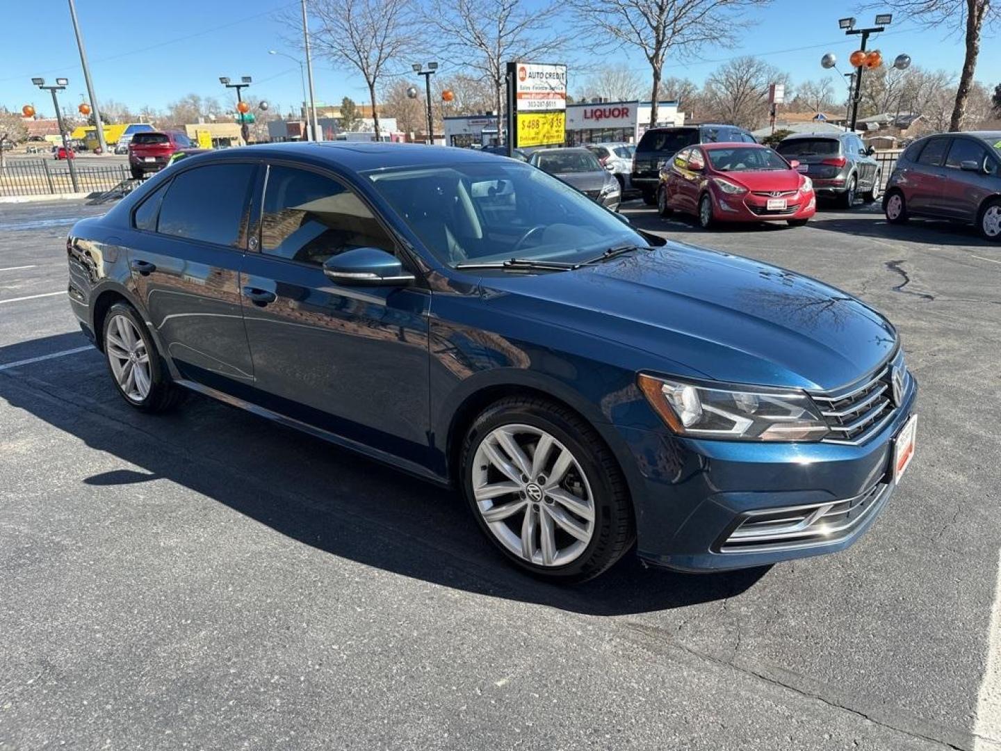 2019 Tourmaline Blue Metallic /Actual Volkswagen Passat 2.0T Wolfsburg (1VWLA7A33KC) with an 2.0L I4 TSI Turbocharged engine, Automatic transmission, located at 8595 Washington St., Thornton, CO, 80229, (303) 287-5511, 39.852348, -104.978447 - 2019 Volkswagen Passat Wolfsburg with, heated leather seats, blind spot detection, Apple/Android Car Play, Sun Roof and more. <br>Fully serviced including new tires.<br><br>Wolfsburg FWD 6-Speed Automatic with Tiptronic 2.0L I4 TSI Turbocharged<br>25/36 City/Highway MPG<br><br>Awards:<br> * 2019 KB - Photo#4