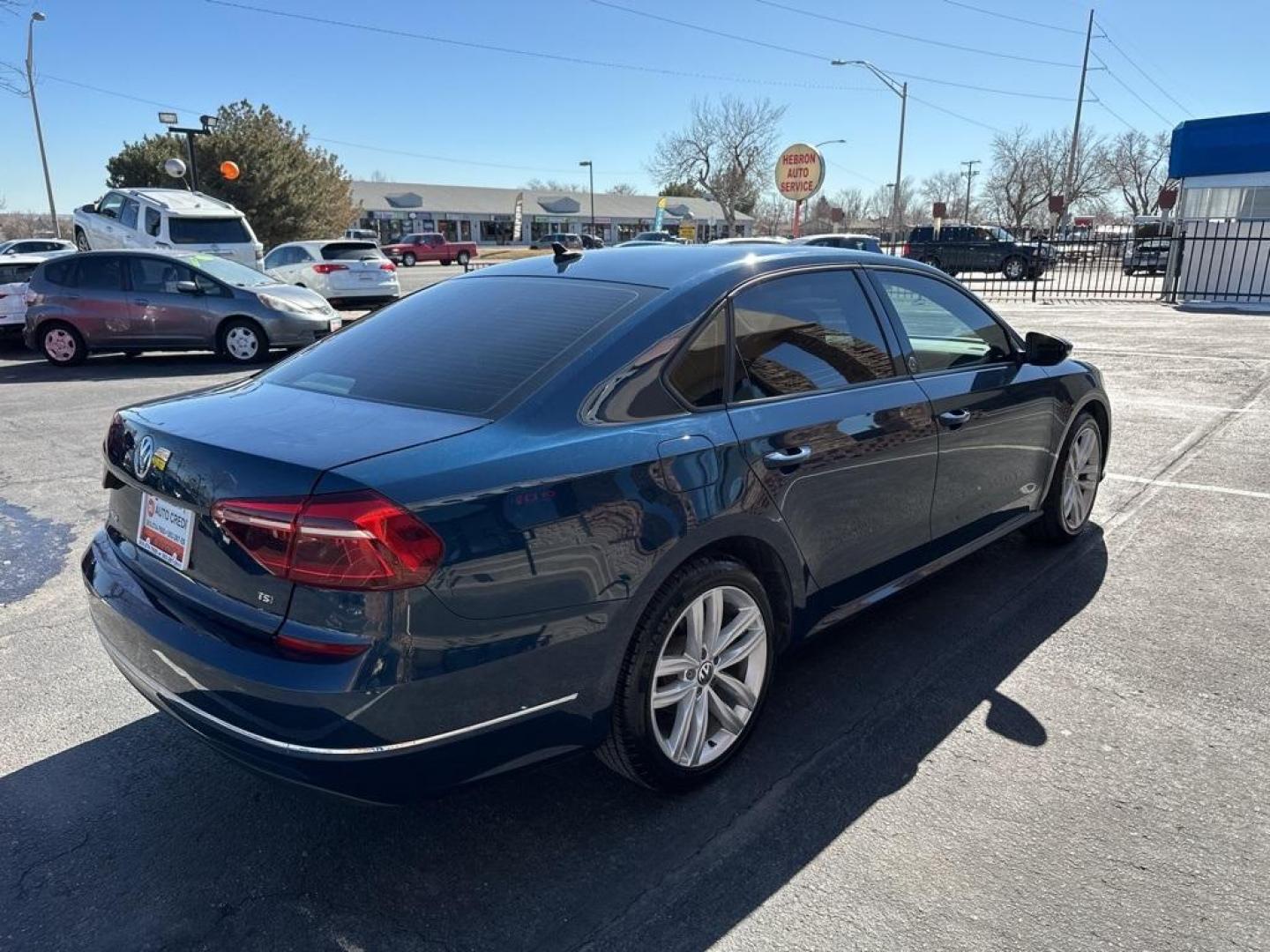 2019 Tourmaline Blue Metallic /Actual Volkswagen Passat 2.0T Wolfsburg (1VWLA7A33KC) with an 2.0L I4 TSI Turbocharged engine, Automatic transmission, located at 8595 Washington St., Thornton, CO, 80229, (303) 287-5511, 39.852348, -104.978447 - 2019 Volkswagen Passat Wolfsburg with, heated leather seats, blind spot detection, Apple/Android Car Play, Sun Roof and more. <br>Fully serviced including new tires.<br><br>Wolfsburg FWD 6-Speed Automatic with Tiptronic 2.0L I4 TSI Turbocharged<br>25/36 City/Highway MPG<br><br>Awards:<br> * 2019 KB - Photo#6