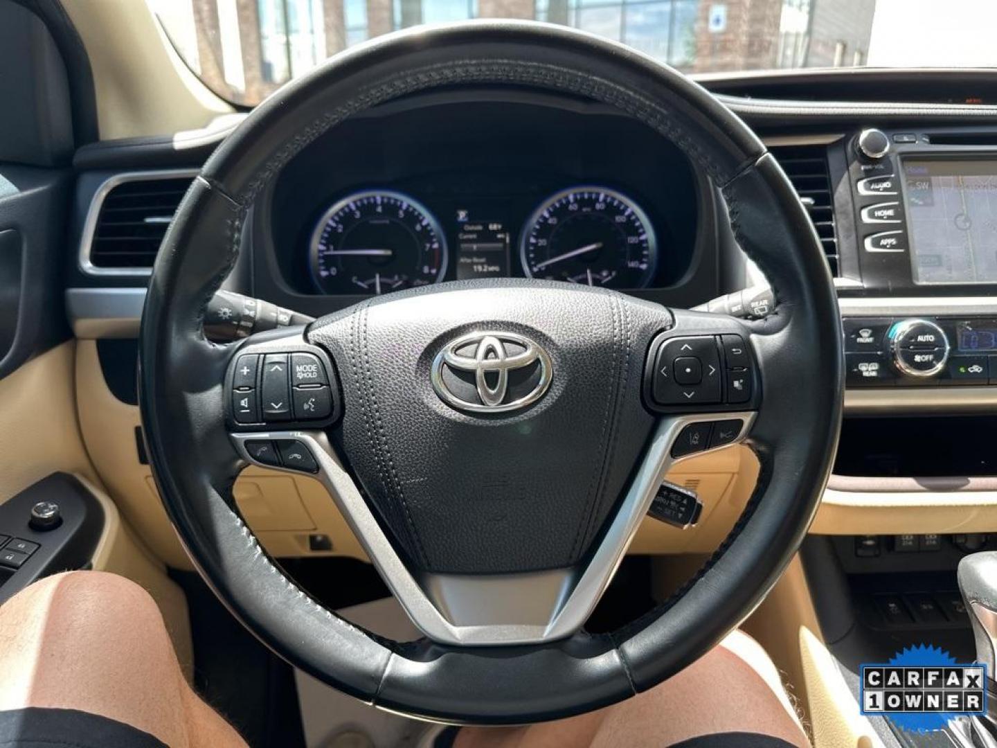 2019 Blizzard Pearl /Almond Toyota Highlander XLE (5TDJZRFH3KS) with an 3.5L V6 engine, Automatic transmission, located at 8595 Washington St., Thornton, CO, 80229, (303) 287-5511, 39.852348, -104.978447 - 2019 Toyota Highlander XLE With 2nd Row Captains Chairs and in excellent condition inside and out!! Loaded with, heated leather seats, backup camera, sun roof and more. Fully serviced, All Wheel Drive. <br><br>All Cars Have Clean Titles And Are Serviced Before Sale., CarfaxOne Owner, No Accidents, A - Photo#32