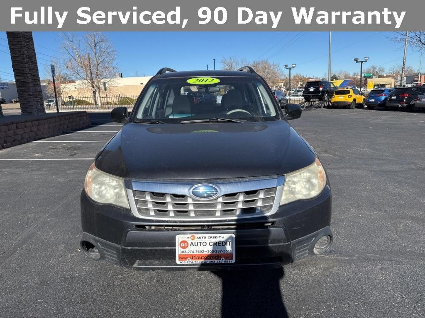 2012 Dark Gray Metallic /Platinum Subaru Forester 2.5X (JF2SHBBC1CH) with an 2.5L 4-Cylinder DOHC 16V VVT engine, Automatic transmission, located at 8595 Washington St., Thornton, CO, 80229, (303) 287-5511, 39.852348, -104.978447 - 2012 Subaru Forester AWD All Cars Have Clean Titles And Are Serviced Before Sale., Non Smoker, No Pet Odor Or Hair, Forester 2.5X, AWD.<br><br>D1 Auto NEVER charges dealer fees! All cars have clean titles and have been inspected for mechanical issues. We have financing for everyone. Good credit, bad - Photo#1