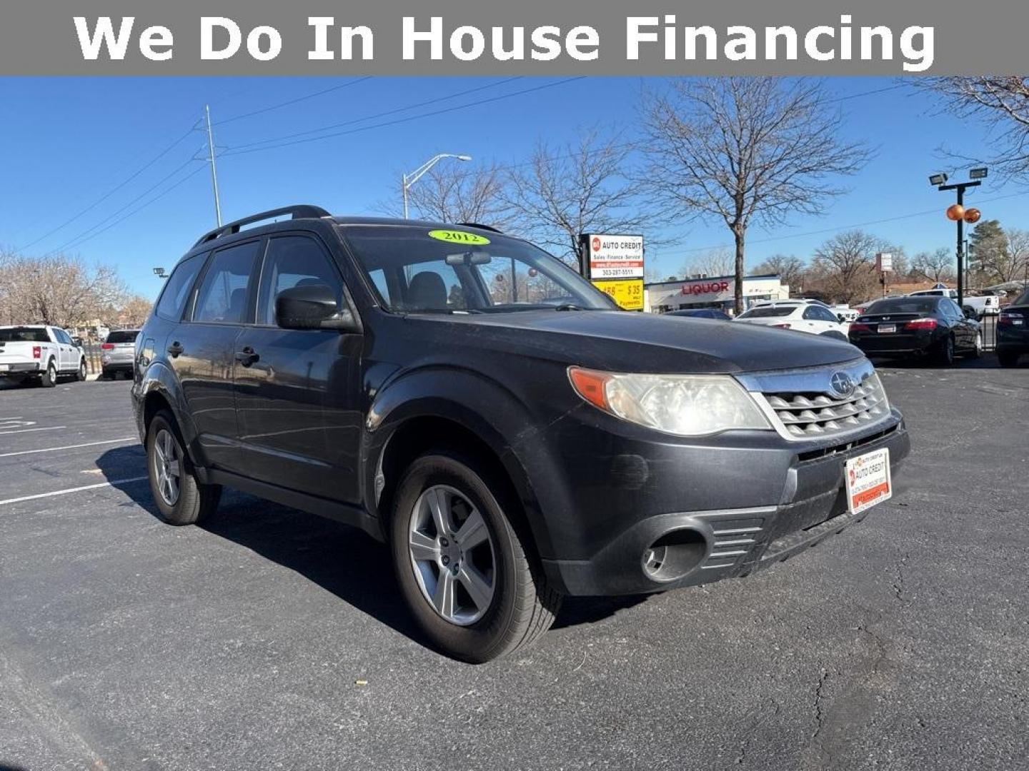 2012 Dark Gray Metallic /Platinum Subaru Forester 2.5X (JF2SHBBC1CH) with an 2.5L 4-Cylinder DOHC 16V VVT engine, Automatic transmission, located at 8595 Washington St., Thornton, CO, 80229, (303) 287-5511, 39.852348, -104.978447 - 2012 Subaru Forester AWD All Cars Have Clean Titles And Are Serviced Before Sale., Non Smoker, No Pet Odor Or Hair, Forester 2.5X, AWD.<br><br>D1 Auto NEVER charges dealer fees! All cars have clean titles and have been inspected for mechanical issues. We have financing for everyone. Good credit, bad - Photo#2