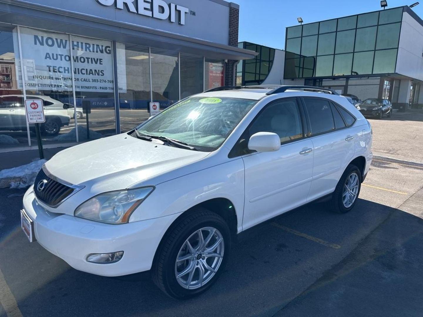2008 Crystal White /Light Gray Lexus RX 350 (2T2HK31U38C) with an 3.5L V6 SFI engine, Automatic transmission, located at 8595 Washington St., Thornton, CO, 80229, (303) 287-5511, 39.852348, -104.978447 - 2008 Lexus RX<br><br>D1 Auto NEVER charges dealer fees! All cars have clean titles and have been inspected for mechanical issues. We have financing for everyone. Good credit, bad credit, first time buyers.<br>Odometer is 8126 miles below market average!<br>Please call or text 303-287-5511 to schedul - Photo#2