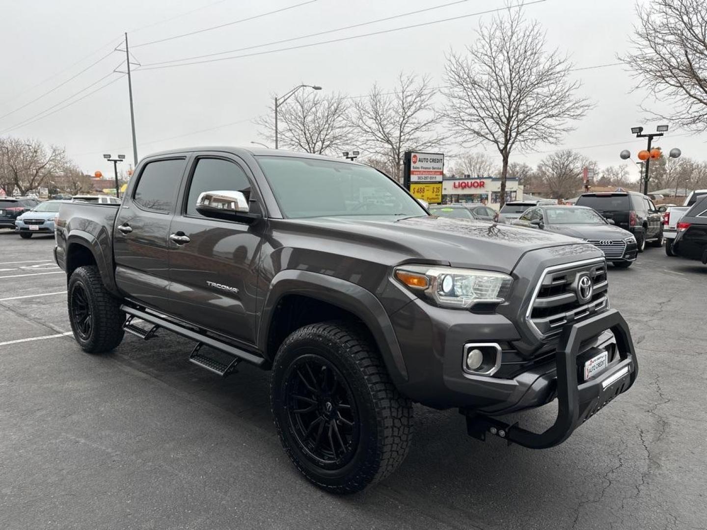 2016 Magnetic Gray Metallic /Hickory Toyota Tacoma Limited (5TFGZ5AN6GX) with an V6 engine, Automatic transmission, located at 8595 Washington St., Thornton, CO, 80229, (303) 287-5511, 39.852348, -104.978447 - 2016 Toyota Tacoma Limited in Excellent Condition! <br><br>All Cars Have Clean Titles And Are Serviced Before Sale.<br>New Tires, Blind Spot Monitoring, Backup Camera, Leather, Heated Seats, Bluetooth/ With Bluetooth Audio, Power Seats, Non Smoker, No Pet Odor Or Hair, Tacoma Limited V6, 4WD, Power - Photo#3