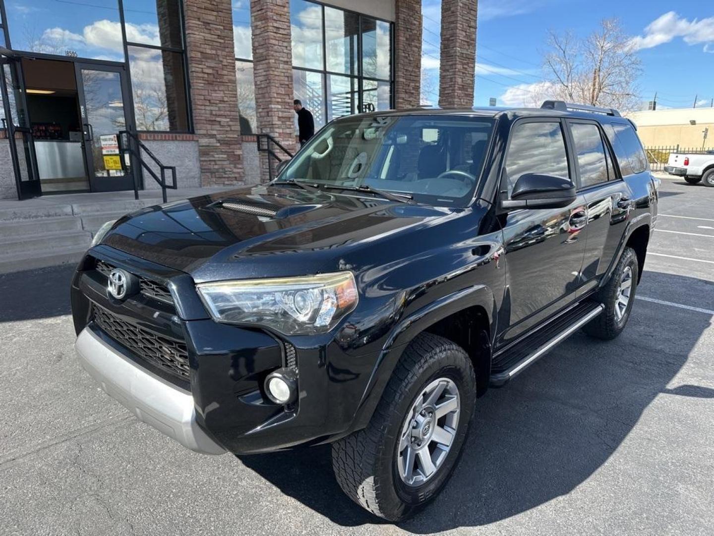 2016 Midnight Black Metallic /Actual Toyota 4Runner Trail (JTEBU5JR0G5) with an 4.0L V6 SMPI DOHC engine, Automatic transmission, located at 8595 Washington St., Thornton, CO, 80229, (303) 287-5511, 39.852348, -104.978447 - 2016 Toyota 4Runner In Excellent Condition Including New Tires.<br>All Cars Have Clean Titles And Are Serviced Before Sale., All Books and Keys, New Tires, Backup Camera, Bluetooth/ With Bluetooth Audio, Power Seats, Non Smoker, No Pet Odor Or Hair, 4Runner Trail, 4WD, Wheels: 17'' x 7.5'' 7-Spoke U - Photo#1