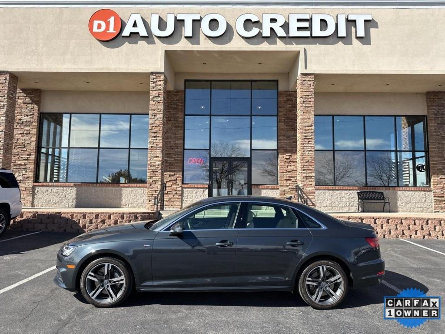 2017 Monsoon Gray Metallic /Atlas Beige/Gray Audi A4 2.0T Premium Plus (WAUENAF45HN) with an 2.0L I4 TFSI DOHC engine, Automatic transmission, located at 8595 Washington St., Thornton, CO, 80229, (303) 287-5511, 39.852348, -104.978447 - 2017 Audi A4 Like New Condition!! 2 sets of floor mats and car cover. You will not find a cleaner 1 owner loaded with all the options.<br>Apple/Android Car Play, CarfaxOne Owner, No Accidents, All Books and Keys, Blind Spot Monitoring, Backup Camera, Leather, Heated Seats, quattro, 8-Way Power Front - Photo#0