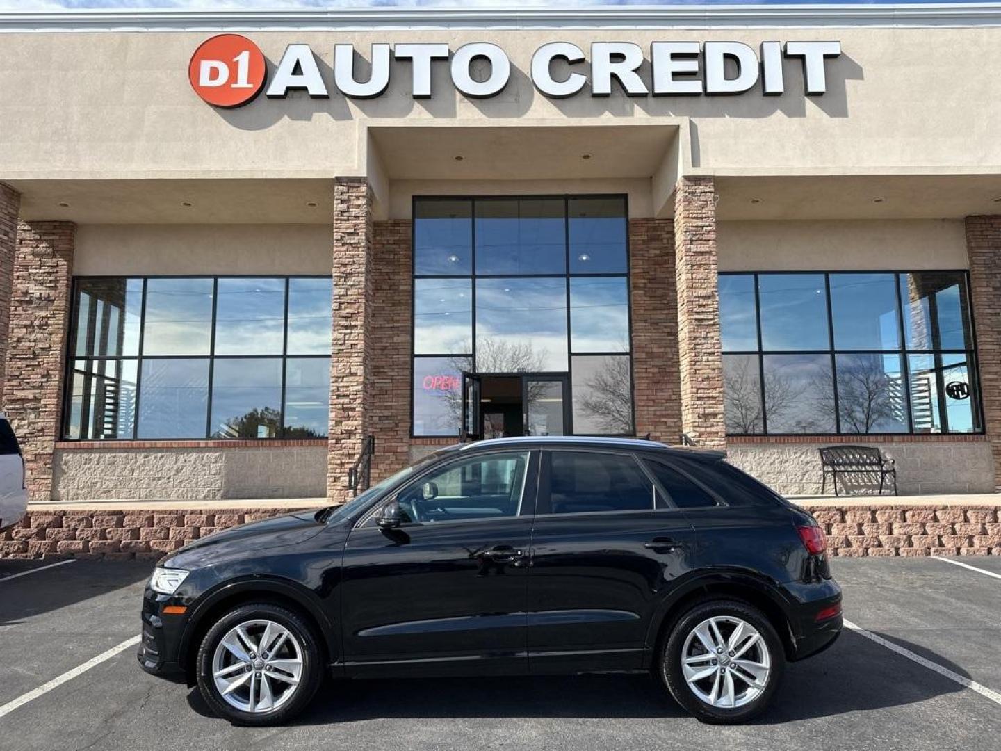 2017 Black /Black Audi Q3 2.0T Premium (WA1ECCFS6HR) with an 2.0L 4-Cylinder TFSI engine, Automatic transmission, located at 8595 Washington St., Thornton, CO, 80229, (303) 287-5511, 39.852348, -104.978447 - 2017 Audi Q3, Backup Camera, Heated Seats, Power Seats, Apple/Android Car Play, Bluetooth/ With Bluetooth Audio, 2.0L 4-Cylinder TFSI, All Wheel Drive! <br><br>D1 Auto NEVER charges dealer fees! All cars have clean titles and have been inspected for mechanical issues. We have financing for everyone. - Photo#0