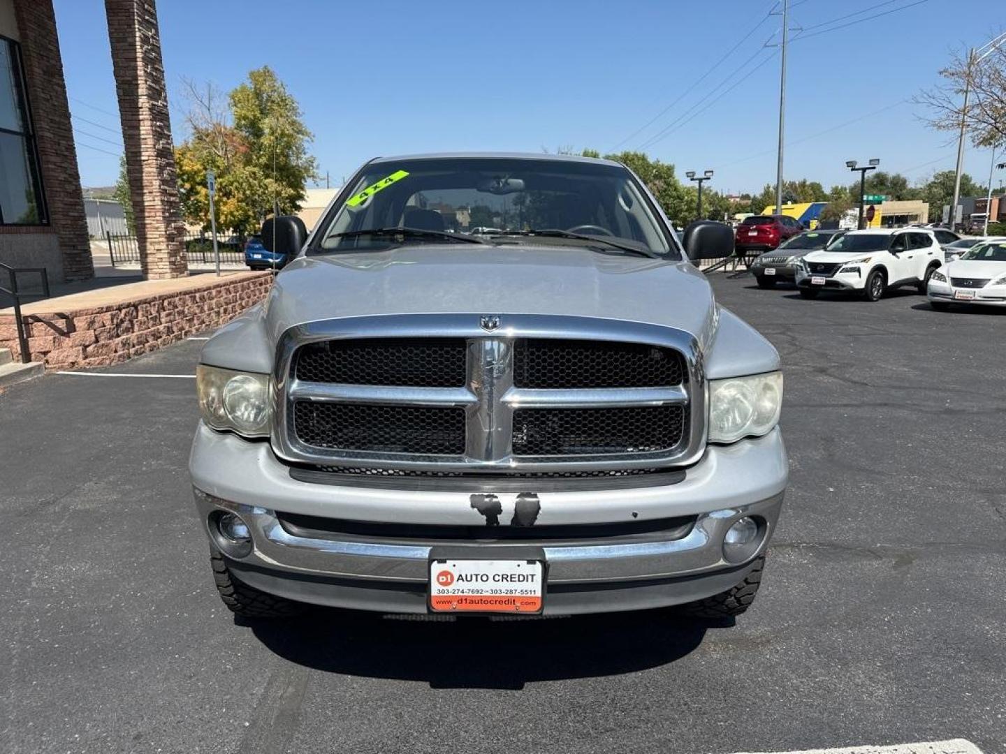 2003 Bright Silver Metallic Clearcoat /Taupe Dodge Ram 1500 ST (1D7HU18N23S) with an Next Generation Magnum 4.7L V8 engine, Automatic transmission, located at 8595 Washington St., Thornton, CO, 80229, (303) 287-5511, 39.852348, -104.978447 - 2003 Dodge Ram 1500<br><br>D1 Auto NEVER charges dealer fees! All cars have clean titles and have been inspected for mechanical issues. We have financing for everyone. Good credit, bad credit, first time buyers.<br>CARFAX One-Owner.<br>Please call Lakewood Location 303-274-7692 or Thornton 303-287-5 - Photo#2