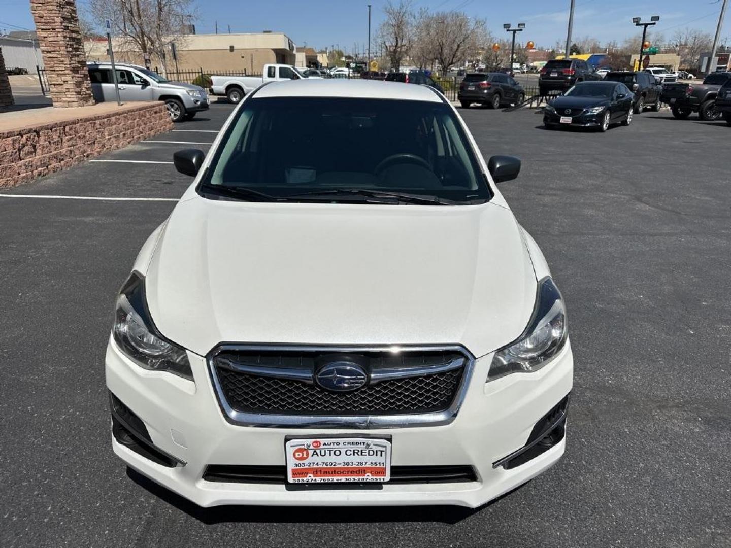 2016 Crystal White Pearl /Black Subaru Impreza 2.0i (JF1GJAA67GH) with an 2.0L 4-Cylinder DOHC 16V engine, CVT transmission, located at 8595 Washington St., Thornton, CO, 80229, (303) 287-5511, 39.852348, -104.978447 - 2016 Subaru Impreza All Wheel Drive<br><br>All Cars Have Clean Titles And Are Serviced Before Sale., Clean Carfax, No Accident, Backup Camera, Non Smoker, No Pet Odor Or Hair, Impreza 2.0i, AWD.<br><br>D1 Auto NEVER charges dealer fees! All cars have clean titles and have been inspected for mechanic - Photo#2