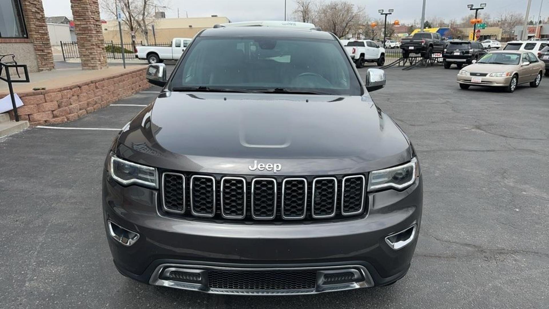 2017 Granite Crystal Metallic Clearcoat /Black Jeep Grand Cherokee Limited (1C4RJFBG0HC) with an 3.6L V6 24V VVT engine, Automatic transmission, located at 8595 Washington St., Thornton, CO, 80229, (303) 287-5511, 39.852348, -104.978447 - 2017 Jeep Grand Cherokee Limited and in absolute mint condition inside and out. You will not find a cleaner one! <br><br>All Cars Have Clean Titles And Are Serviced Before Sale.Clean Carfax, No Accident, Panoramic Sun Roof, Backup Camera, Leather, Heated and Ventilated Seats, Heated Steering Wheel, - Photo#2