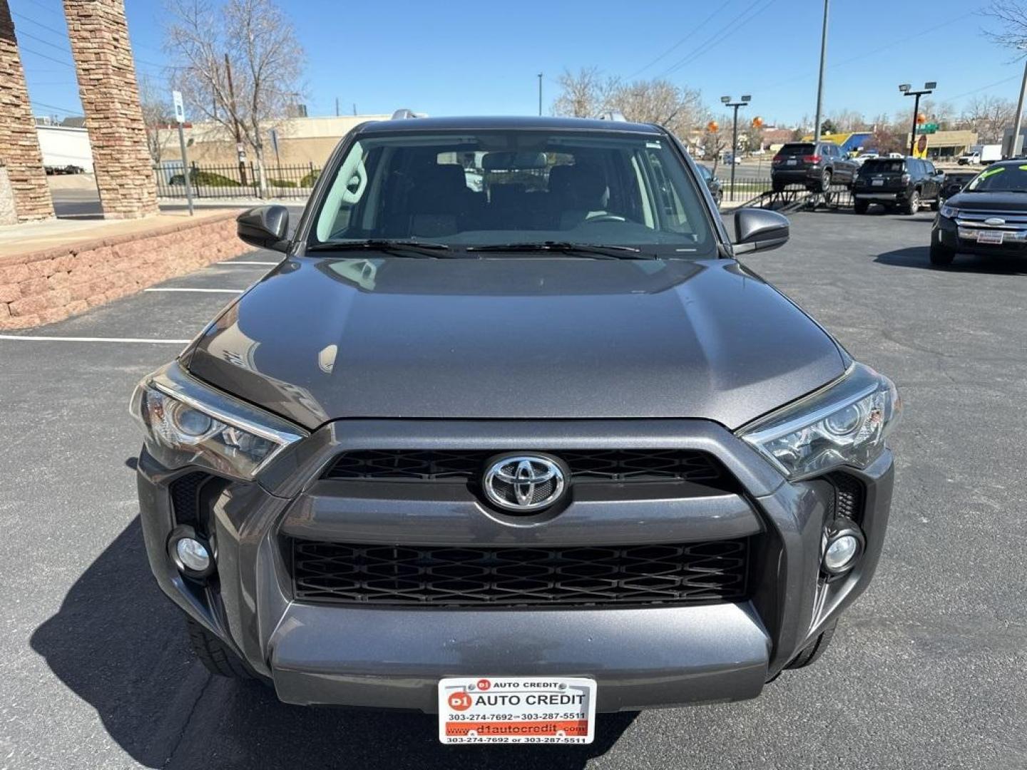 2014 Magnetic Gray Metallic /Black Toyota 4Runner SR5 (JTEBU5JR4E5) with an 4.0L V6 SMPI DOHC engine, Automatic transmission, located at 8595 Washington St., Thornton, CO, 80229, (303) 287-5511, 39.852348, -104.978447 - 2014 Toyota 4Runner With 3rd Row Seat! Fully serviced with clean title.<br><br>New Tires, Backup Camera, Non Smoker, 4Runner SR5, 4WD.<br><br>D1 Auto NEVER charges dealer fees! All cars have clean titles and have been inspected for mechanical issues. We have financing for everyone. Good credit, bad - Photo#2