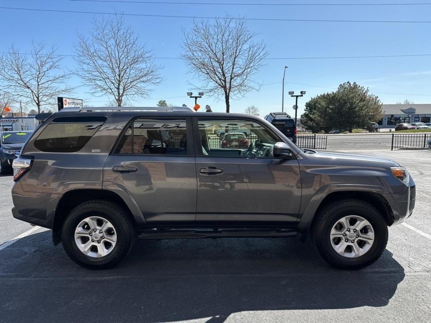 2014 Magnetic Gray Metallic /Black Toyota 4Runner SR5 (JTEBU5JR4E5) with an 4.0L V6 SMPI DOHC engine, Automatic transmission, located at 8595 Washington St., Thornton, CO, 80229, (303) 287-5511, 39.852348, -104.978447 - 2014 Toyota 4Runner With 3rd Row Seat! Fully serviced with clean title.<br><br>New Tires, Backup Camera, Non Smoker, 4Runner SR5, 4WD.<br><br>D1 Auto NEVER charges dealer fees! All cars have clean titles and have been inspected for mechanical issues. We have financing for everyone. Good credit, bad - Photo#4