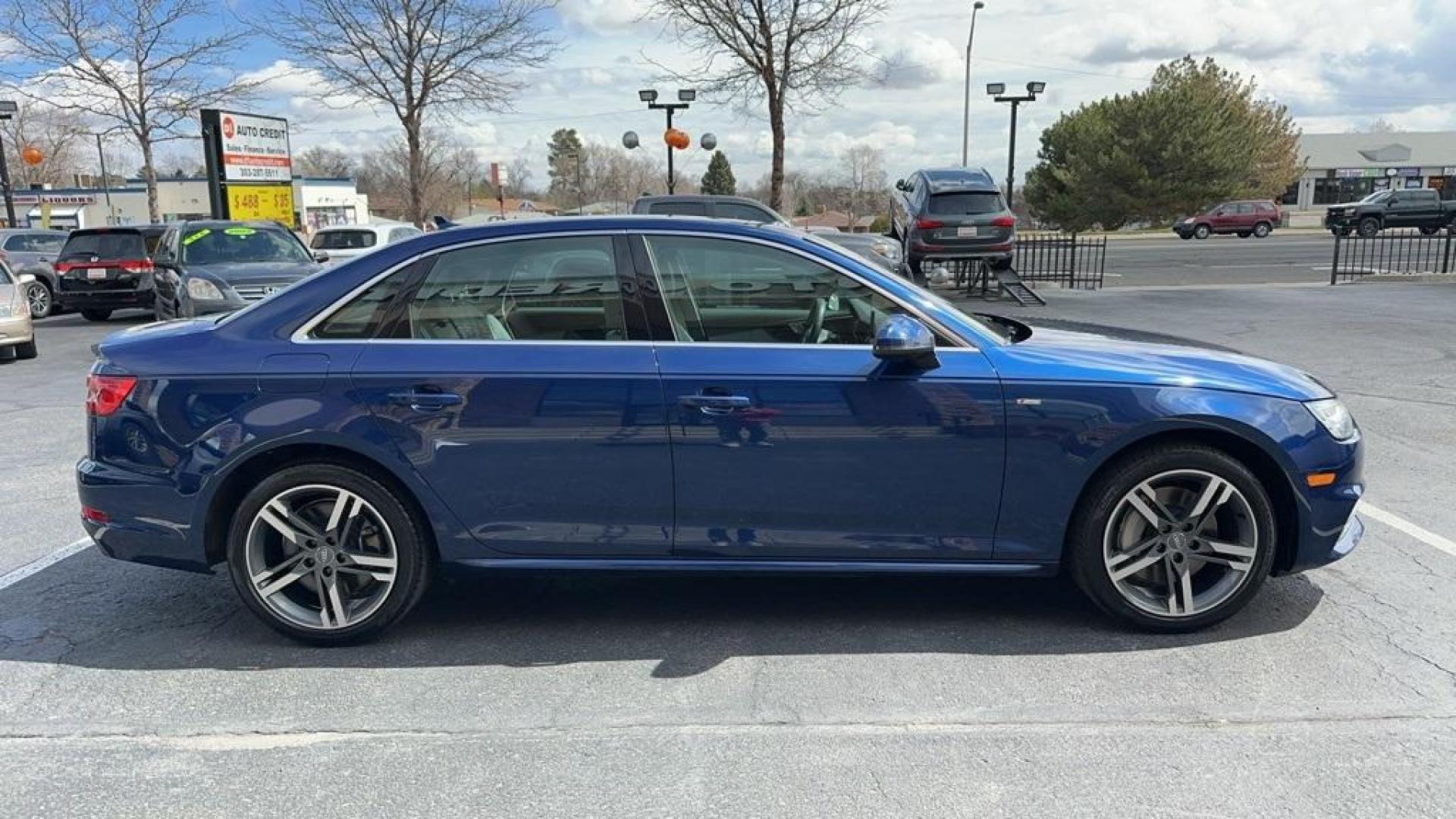 2017 Scuba Blue Metallic /Atlas Beige/Gray Audi A4 2.0T Premium Plus (WAUENAF4XHN) with an 2.0L I4 TFSI DOHC engine, Automatic transmission, located at 8595 Washington St., Thornton, CO, 80229, (303) 287-5511, 39.852348, -104.978447 - 2017 Audi A4 Mint Condition withh all keys and books.<br><br>All Cars Have Clean Titles And Are Serviced Before Sale., Clean Carfax, No Accident, Apple/Android Car Play, Backup Camera, Leather, Heated Seats, Non Smoker, No Pet Odor Or Hair, quattro, Scuba Blue Metallic, 8-Way Power Front Seats w/Dri - Photo#4