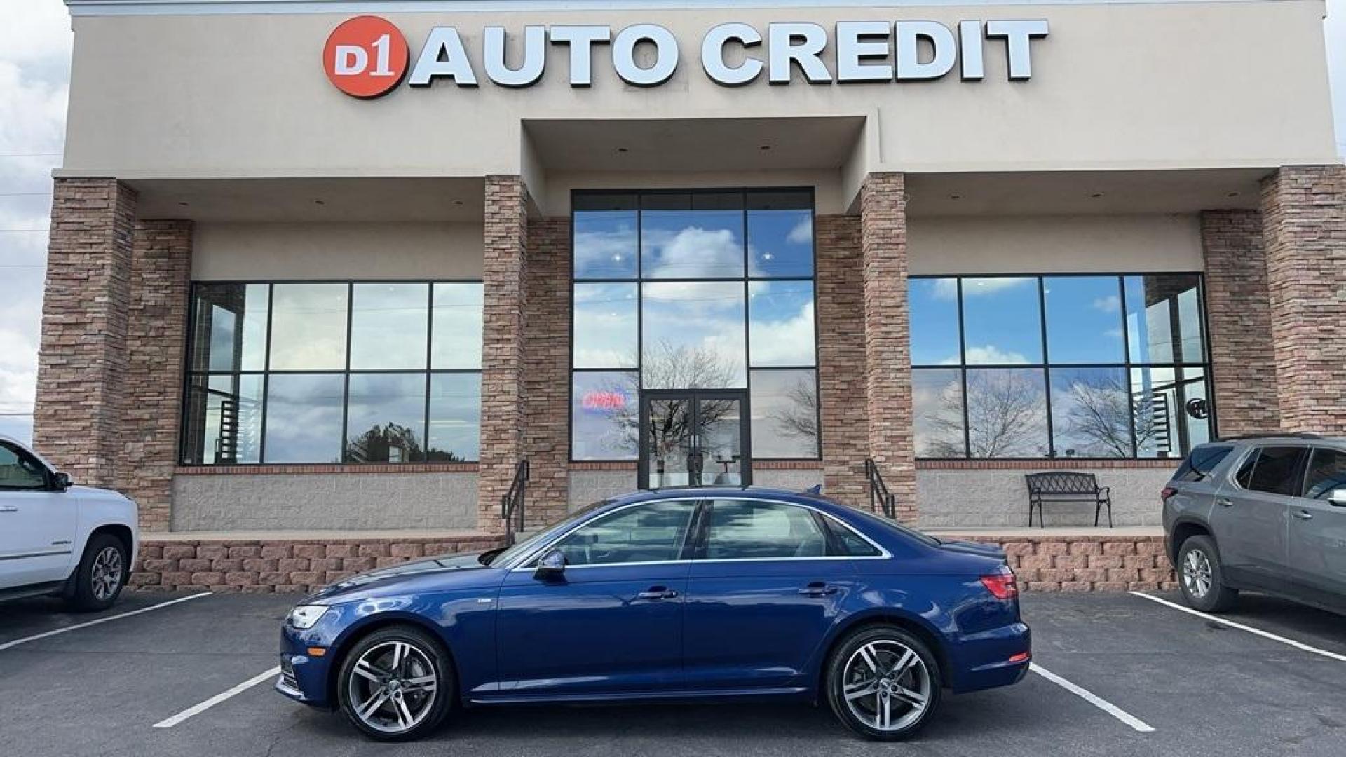 2017 Scuba Blue Metallic /Atlas Beige/Gray Audi A4 2.0T Premium Plus (WAUENAF4XHN) with an 2.0L I4 TFSI DOHC engine, Automatic transmission, located at 8595 Washington St., Thornton, CO, 80229, (303) 287-5511, 39.852348, -104.978447 - 2017 Audi A4 Mint Condition withh all keys and books.<br><br>All Cars Have Clean Titles And Are Serviced Before Sale., Clean Carfax, No Accident, Apple/Android Car Play, Backup Camera, Leather, Heated Seats, Non Smoker, No Pet Odor Or Hair, quattro, Scuba Blue Metallic, 8-Way Power Front Seats w/Dri - Photo#0