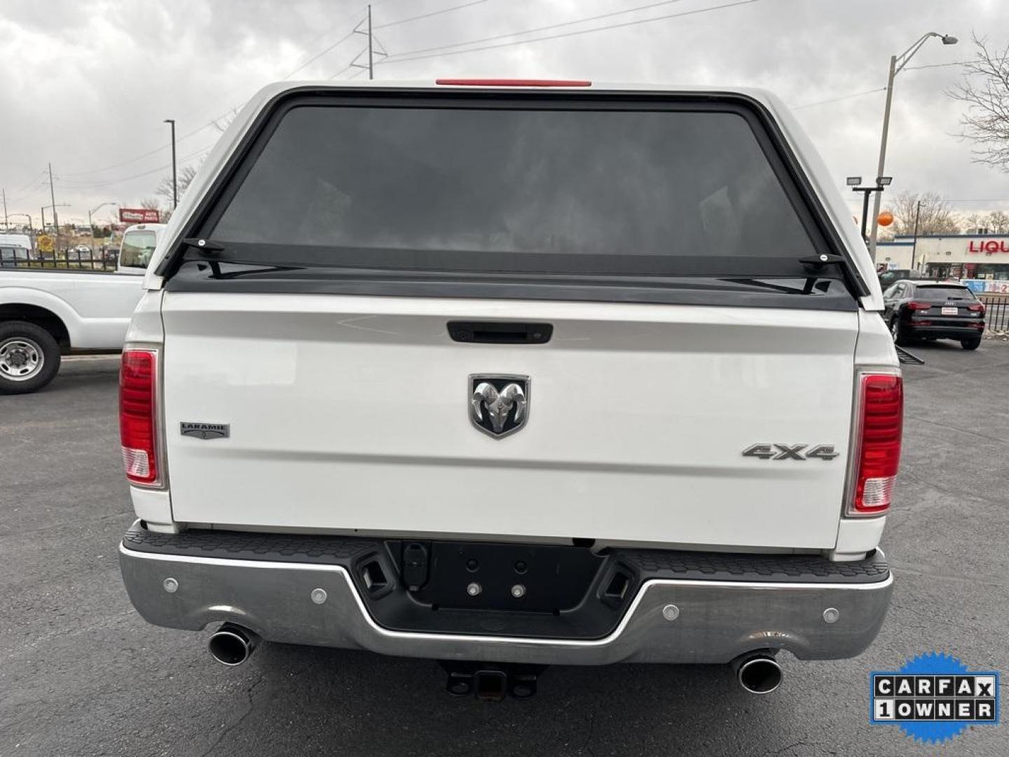 2017 Bright White Clearcoat /Black Ram 1500 Laramie (1C6RR7NT3HS) with an HEMI 5.7L V8 Multi Displacement VVT engine, Automatic transmission, located at 8595 Washington St., Thornton, CO, 80229, (303) 287-5511, 39.852348, -104.978447 - 2017 Ram 1500 With HEMI One Owner <br>CarfaxOne Owner, No Accidents, All Books and Keys, Backup Camera, Leather, Heated and Ventilated Seats, Bluetooth/ With Bluetooth Audio, Power Seats, Non Smoker, No Pet Odor Or Hair, 1500 Laramie, HEMI 5.7L V8 Multi Displacement VVT, GPS Navigation, Heated Secon - Photo#2