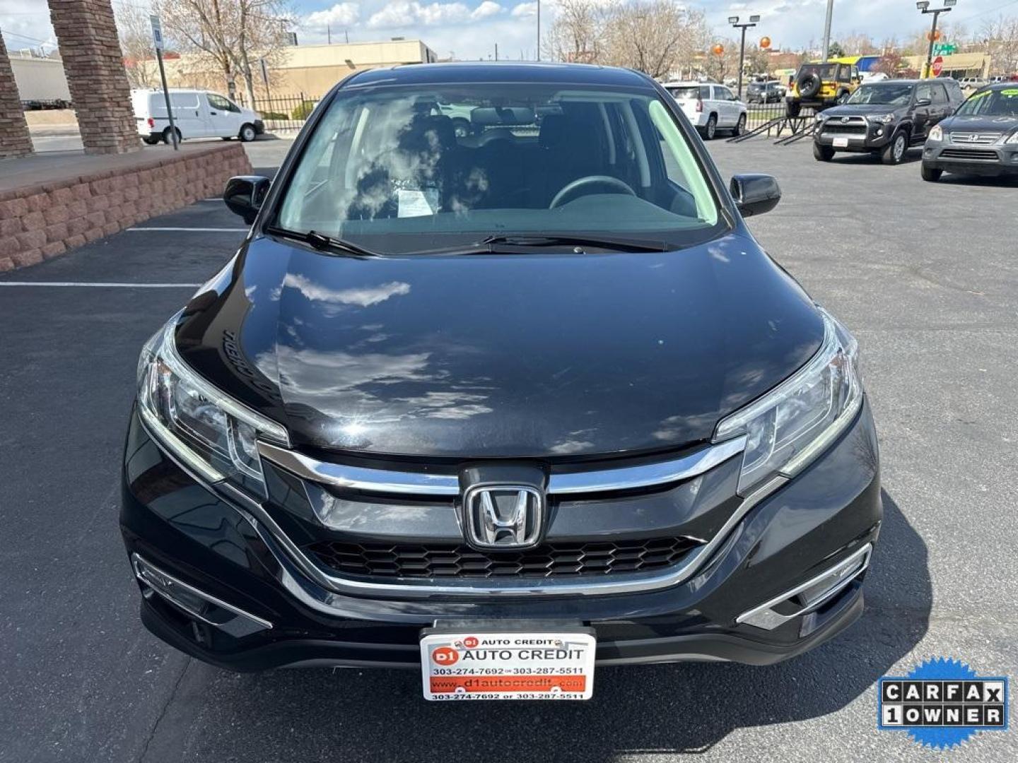 2016 Crystal Black Pearl /Gray Honda CR-V EX (5J6RM4H53GL) with an 2.4L I4 DOHC 16V i-VTEC engine, CVT transmission, located at 8595 Washington St., Thornton, CO, 80229, (303) 287-5511, 39.852348, -104.978447 - 2016 Honda CR-V EX One Owner, very low miles and in excellent condition. Fully serviced and all cars have clean title. Loaded with, heated seats, sun roof, backup camera, Bluetooth and more. All Wheel Drive and ready for Colorado! <br><br>D1 Auto NEVER charges dealer fees! All cars have clean titles - Photo#2