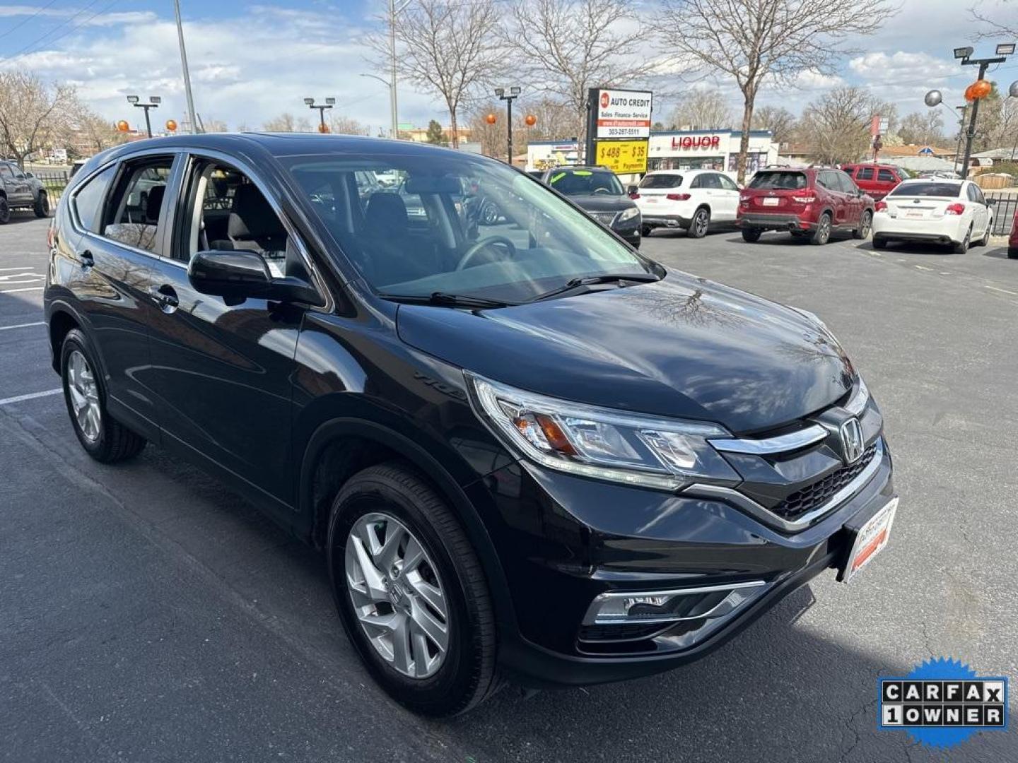 2016 Crystal Black Pearl /Gray Honda CR-V EX (5J6RM4H53GL) with an 2.4L I4 DOHC 16V i-VTEC engine, CVT transmission, located at 8595 Washington St., Thornton, CO, 80229, (303) 287-5511, 39.852348, -104.978447 - 2016 Honda CR-V EX One Owner, very low miles and in excellent condition. Fully serviced and all cars have clean title. Loaded with, heated seats, sun roof, backup camera, Bluetooth and more. All Wheel Drive and ready for Colorado! <br><br>D1 Auto NEVER charges dealer fees! All cars have clean titles - Photo#3