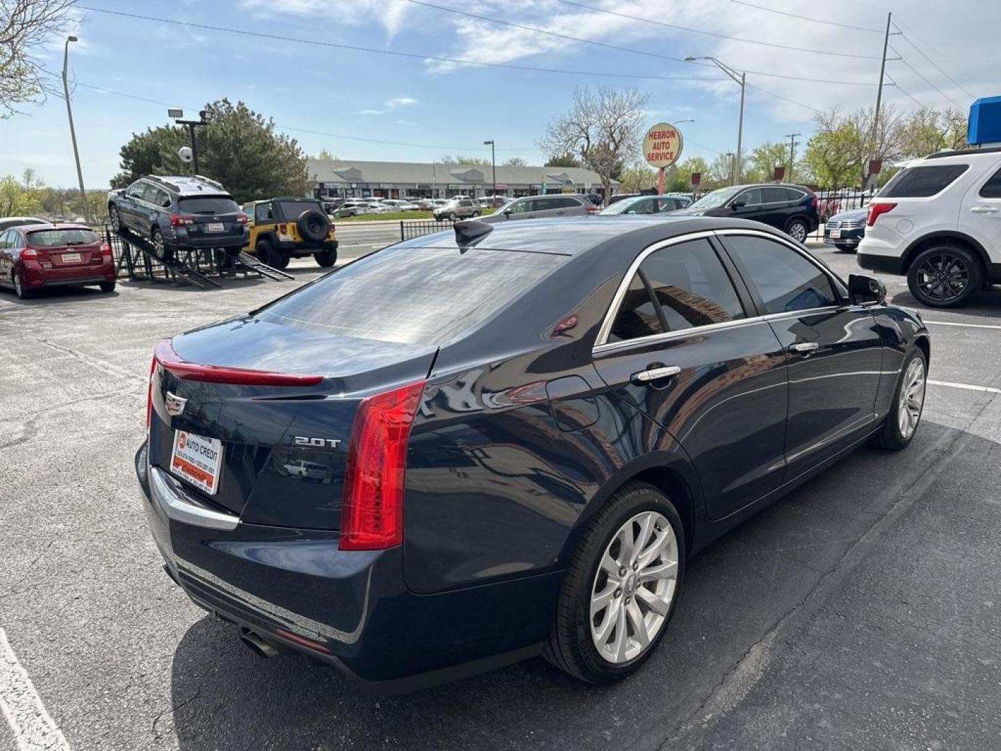 2018 Dark Adriatic Blue Metallic /Jet Black With Jet Black Accents Cadillac ATS 2.0L Turbo (1G6AE5RX7J0) with an 2.0L Turbo I4 DI DOHC VVT engine, Automatic transmission, located at 8595 Washington St., Thornton, CO, 80229, (303) 287-5511, 39.852348, -104.978447 - 2018 Cadillac ATS All Wheel Drive<br><br>All Cars Have Clean Titles And Are Serviced Before Sale.<br><br>Clean Carfax, No Accident, New Tires, Backup Camera, Leather, Heated Seats, New Brakes, Power Seats, Non Smoker, No Pet Odor Or Hair, ATS 2.0L Turbo, AWD.<br><br>D1 Auto NEVER charges dealer fees - Photo#5