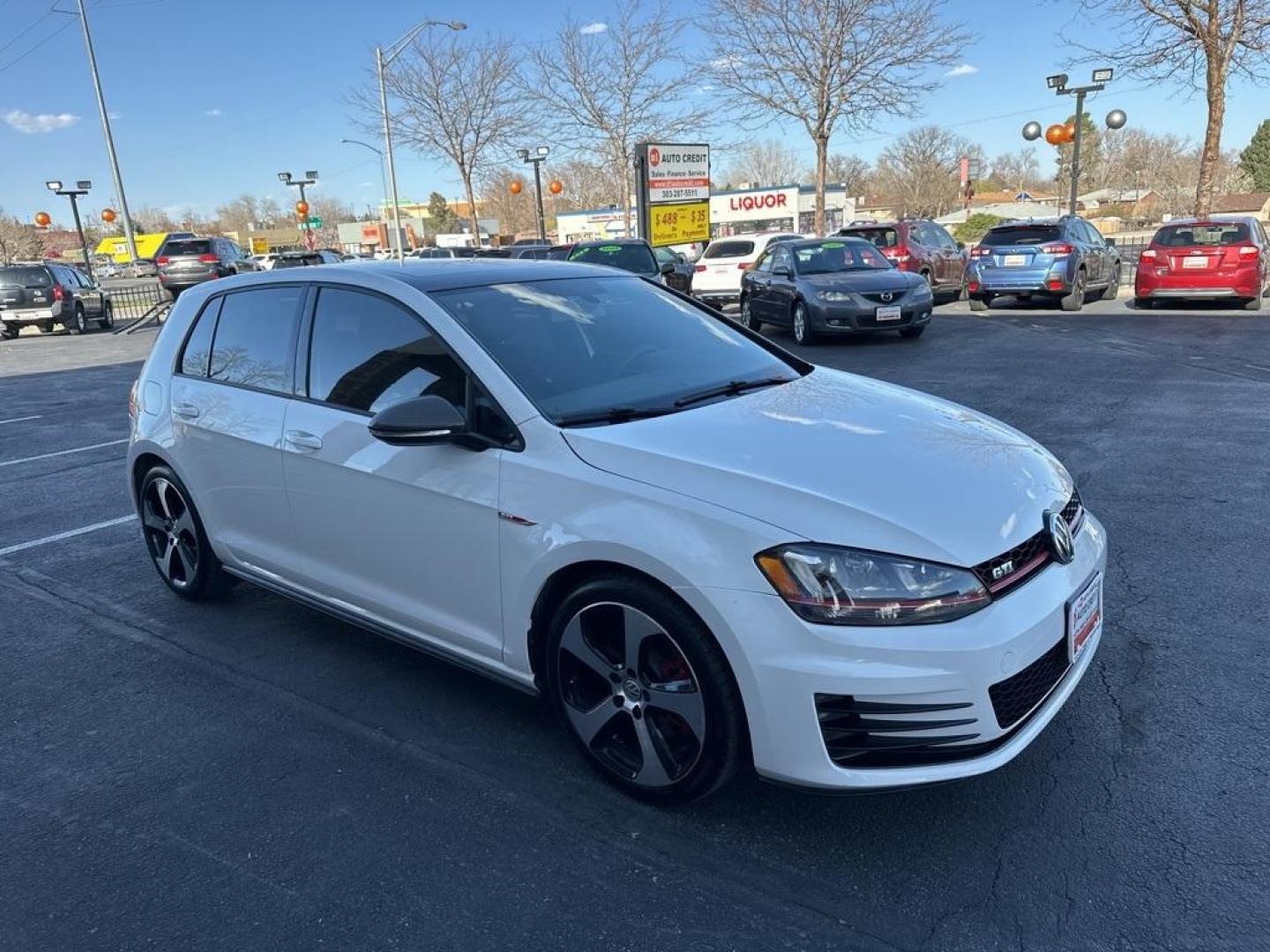 2016 Pure White /Titan Black Volkswagen Golf GTI SE (3VW5T7AUXGM) with an 2.0L TSI engine, Manual transmission, located at 8595 Washington St., Thornton, CO, 80229, (303) 287-5511, 39.852348, -104.978447 - 2016 Volkswagen Golf GTI SE with Zero Modifications.<br><br>All Cars Have Clean Titles And Are Serviced Before Sale., All Books and Keys, Backup Camera, Leather, Heated Seats, Bluetooth/ With Bluetooth Audio, Non Smoker, No Pet Odor Or Hair, 6-Speed Manual, Power moonroof.<br><br>D1 Auto NEVER charg - Photo#3