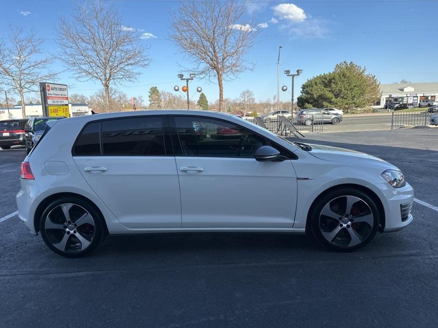 2016 Pure White /Titan Black Volkswagen Golf GTI SE (3VW5T7AUXGM) with an 2.0L TSI engine, Manual transmission, located at 8595 Washington St., Thornton, CO, 80229, (303) 287-5511, 39.852348, -104.978447 - 2016 Volkswagen Golf GTI SE with Zero Modifications.<br><br>All Cars Have Clean Titles And Are Serviced Before Sale., All Books and Keys, Backup Camera, Leather, Heated Seats, Bluetooth/ With Bluetooth Audio, Non Smoker, No Pet Odor Or Hair, 6-Speed Manual, Power moonroof.<br><br>D1 Auto NEVER charg - Photo#4