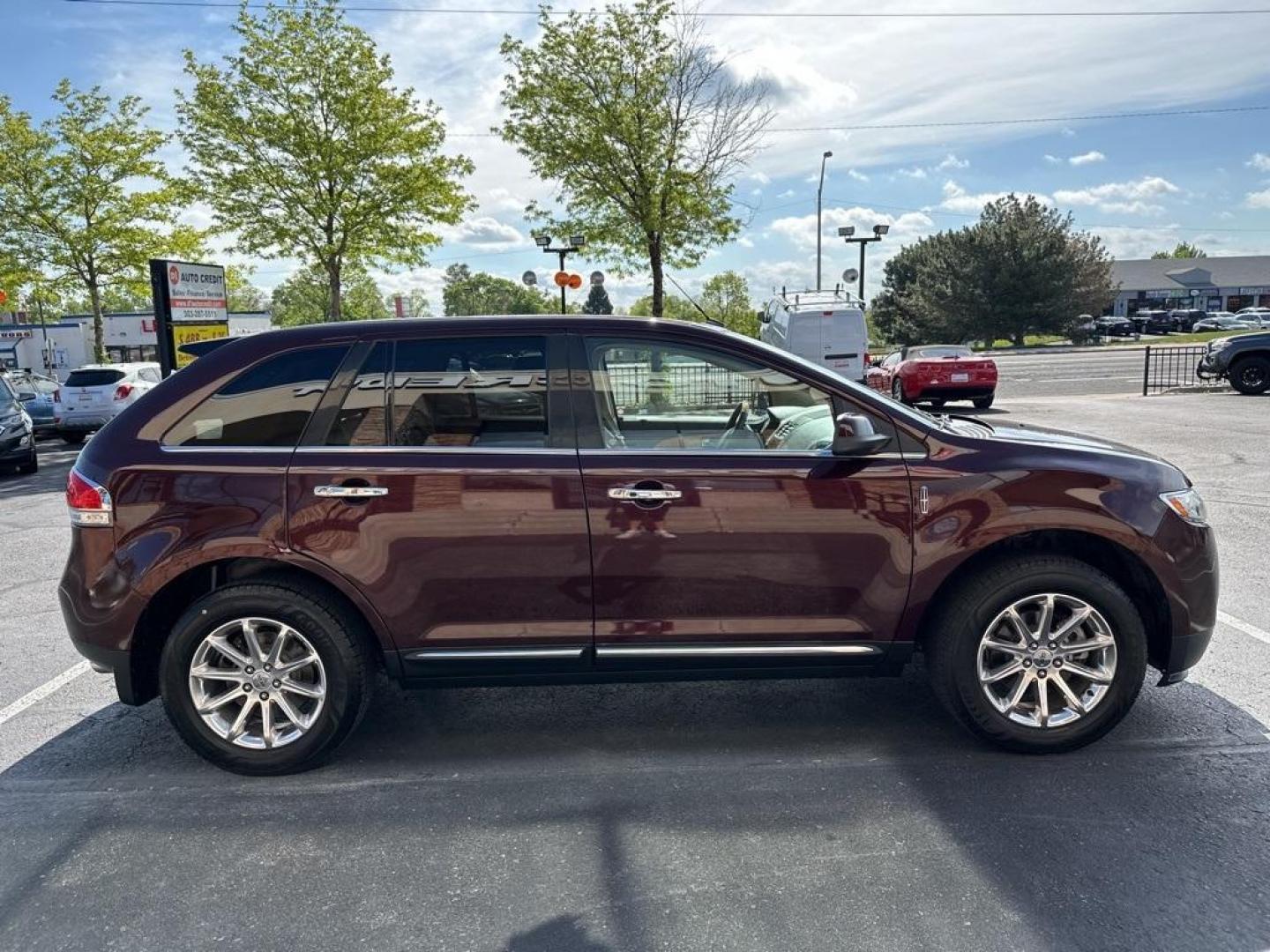 2011 Burgundy /Light Stone/Medium Light Stone Lincoln MKX Base (2LMDJ8JK9BB) with an 3.7L V6 Ti-VCT 24V engine, Automatic transmission, located at 8595 Washington St., Thornton, CO, 80229, (303) 287-5511, 39.852348, -104.978447 - 2011 Lincoln MKX One Owner and fully loaded! <br><br>All Cars Have Clean Titles And Are Serviced Before Sale., CarfaxOne Owner, No Accidents, All Books and Keys, Backup Camera, Leather, Heated and Ventilated Seats, Bluetooth/ With Bluetooth Audio, Power Seats, Non Smoker, No Pet Odor Or Hair, 3.7L V - Photo#4