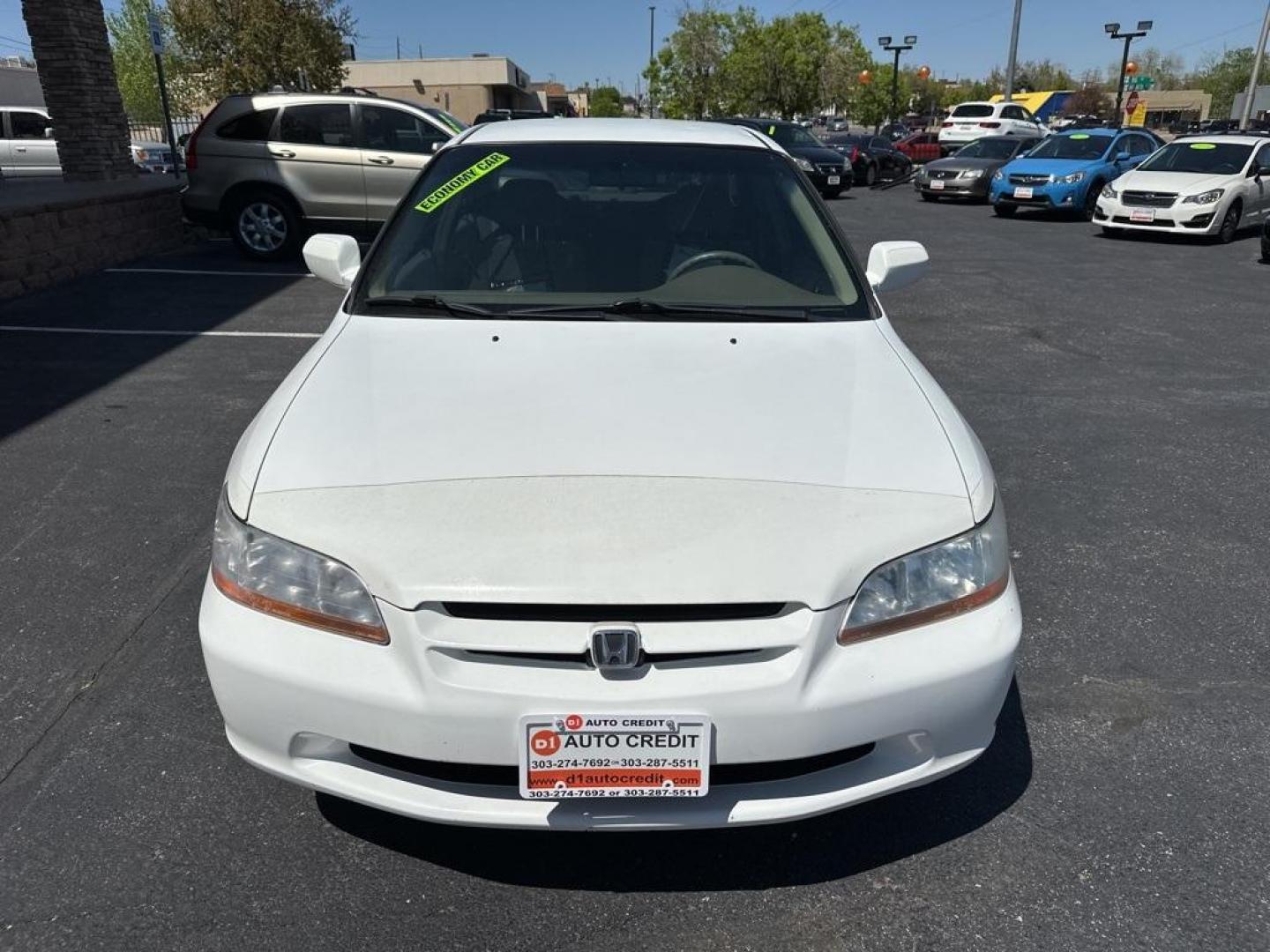 2000 Taffeta White /Lapis Honda Accord LX (1HGCG1643YA) with an 3.0L V6 SMPI engine, Automatic transmission, located at 8595 Washington St., Thornton, CO, 80229, (303) 287-5511, 39.852348, -104.978447 - 2000 Honda Accord<br><br>D1 Auto NEVER charges dealer fees! All cars have clean titles and have been inspected for mechanical issues. We have financing for everyone. Good credit, bad credit, first time buyers.<br><br>Please call Lakewood Location 303-274-7692 or Thornton 303-287-5511 to schedule a t - Photo#2