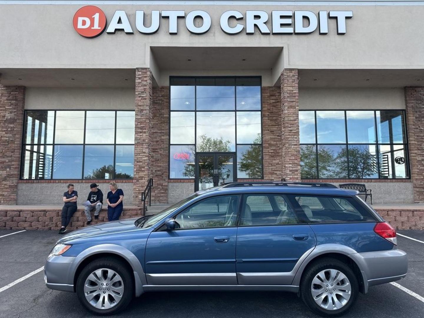 2008 Blue Subaru Outback 2.5i (4S4BP62C487) with an 2.5L H4 SMPI SOHC engine, Automatic transmission, located at 8595 Washington St., Thornton, CO, 80229, (303) 287-5511, 39.852348, -104.978447 - 2008 Subaru Outback<br><br>D1 Auto NEVER charges dealer fees! All cars have clean titles and have been inspected for mechanical issues. We have financing for everyone. Good credit, bad credit, first time buyers.<br>Clean CARFAX. Odometer is 16125 miles below market average!<br>Please call Lakewood L - Photo#0