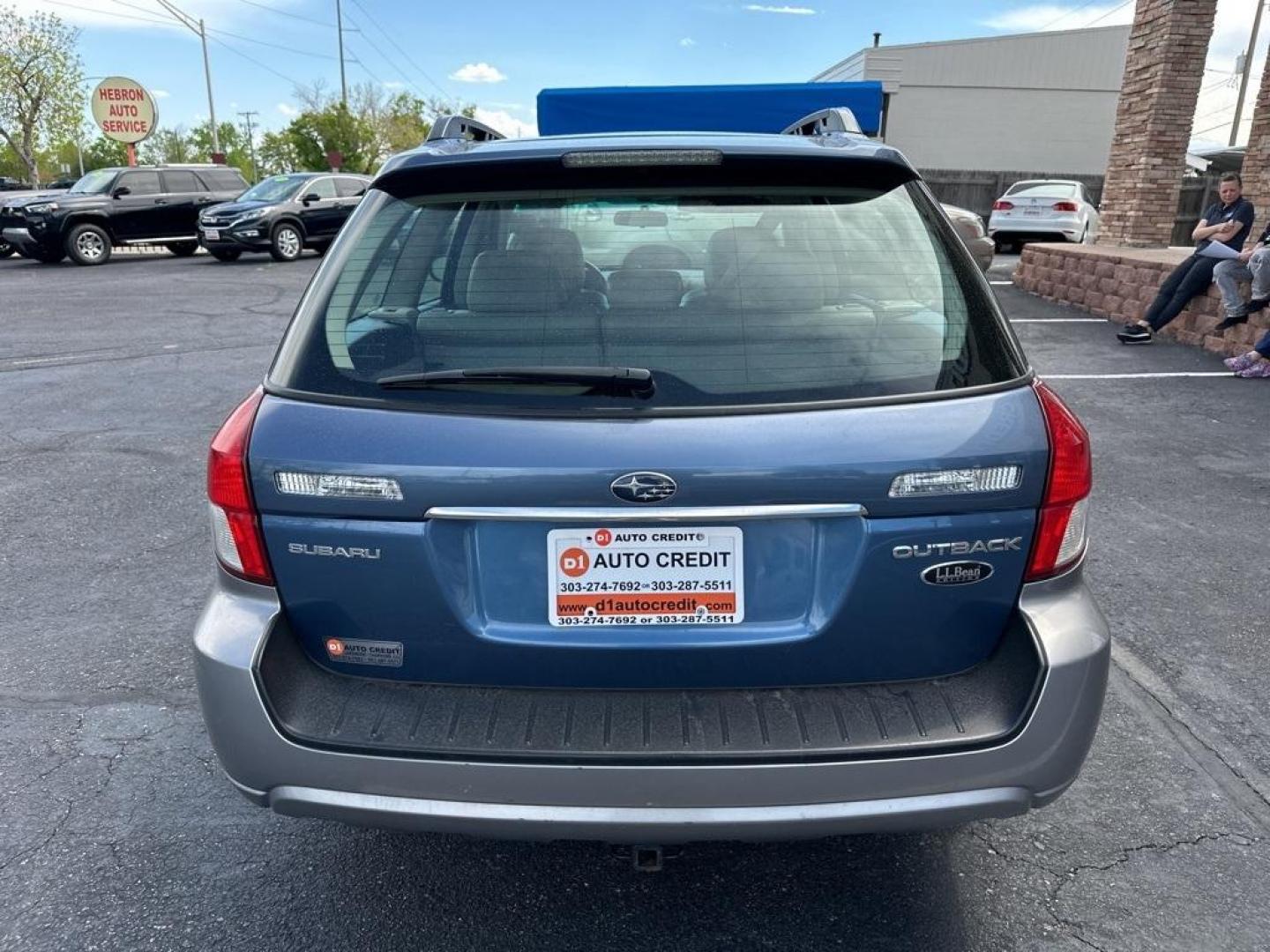 2008 Blue Subaru Outback 2.5i (4S4BP62C487) with an 2.5L H4 SMPI SOHC engine, Automatic transmission, located at 8595 Washington St., Thornton, CO, 80229, (303) 287-5511, 39.852348, -104.978447 - 2008 Subaru Outback<br><br>D1 Auto NEVER charges dealer fees! All cars have clean titles and have been inspected for mechanical issues. We have financing for everyone. Good credit, bad credit, first time buyers.<br>Clean CARFAX. Odometer is 16125 miles below market average!<br>Please call Lakewood L - Photo#6