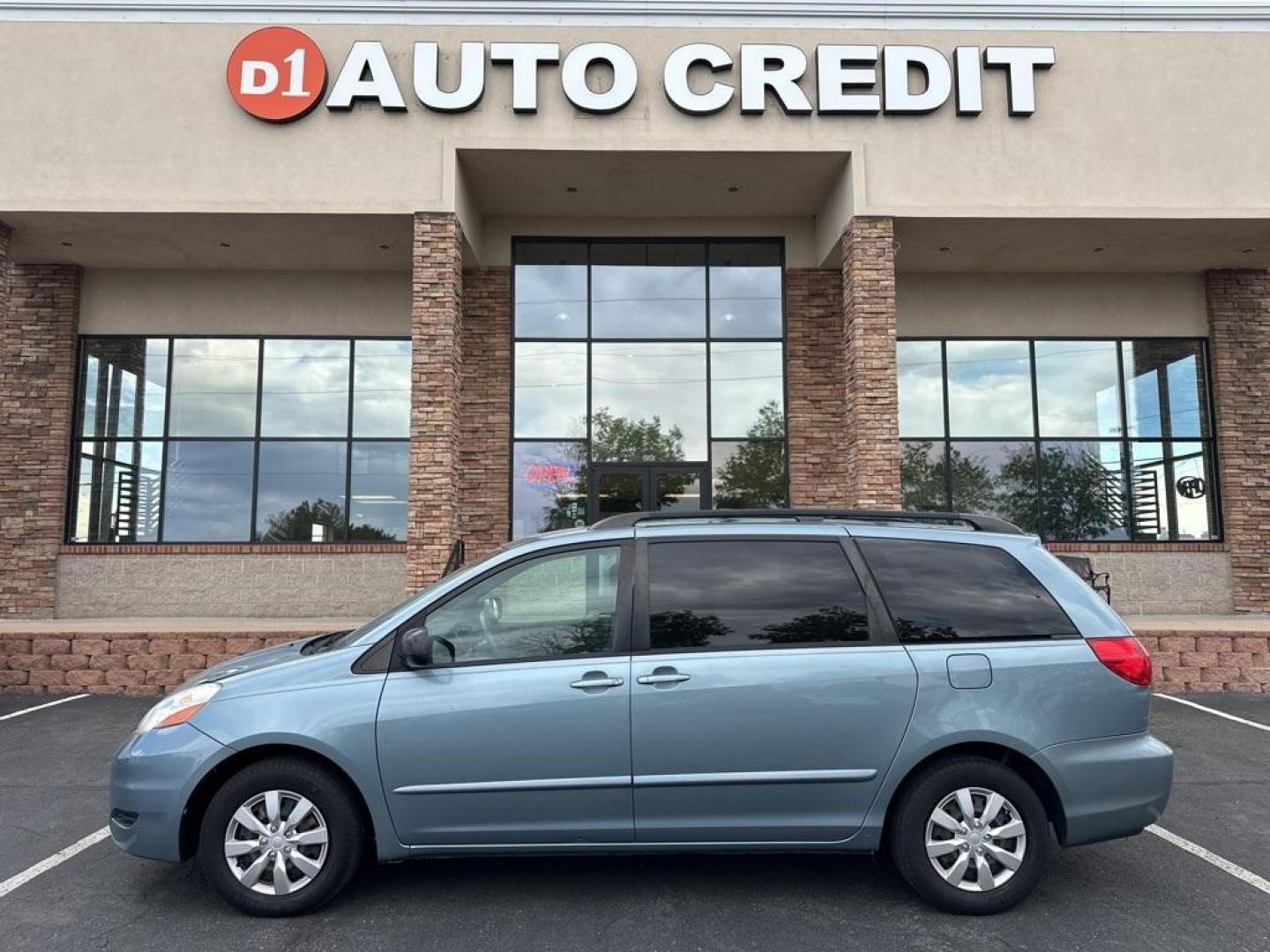 2009 Blue Mirage Metallic /Stone Toyota Sienna CE (5TDZK23C59S) with an 3.5L V6 SMPI DOHC engine, Automatic transmission, located at 8595 Washington St., Thornton, CO, 80229, (303) 287-5511, 39.852348, -104.978447 - 2009 Toyota Sienna<br><br>D1 Auto NEVER charges dealer fees! All cars have clean titles and have been inspected for mechanical issues. We have financing for everyone. Good credit, bad credit, first time buyers.<br>Clean CARFAX.<br>Please call Lakewood Location 303-274-7692 or Thornton 303-287-5511 t - Photo#0