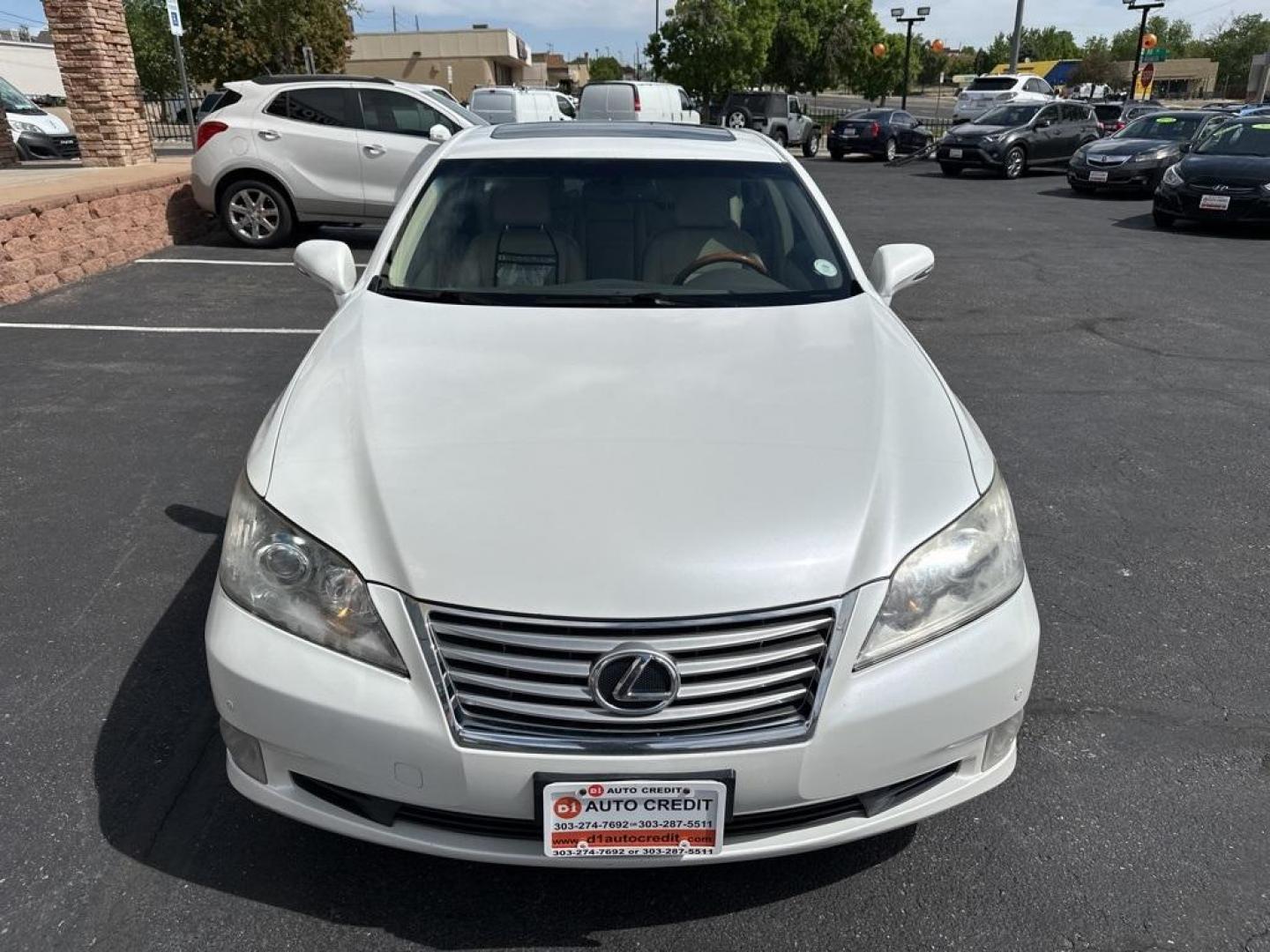 2010 White /Parchment Lexus ES 350 (JTHBK1EG2A2) with an 3.5L V6 DOHC Dual VVT-i 24V engine, Automatic transmission, located at 10890 W. Colfax Ave., Lakewood, CO, 80215, (303) 274-7692, 39.739914, -105.120132 - 2010 Lexus ESD1 Auto NEVER charges dealer fees! All cars have clean titles and have been inspected for mechanical issues. We have financing for everyone. Good credit, bad credit, first time buyers.Please call Lakewood Location 303-274-7692 or Thornton 303-287-5511 to schedule a test drive or ask any - Photo#2