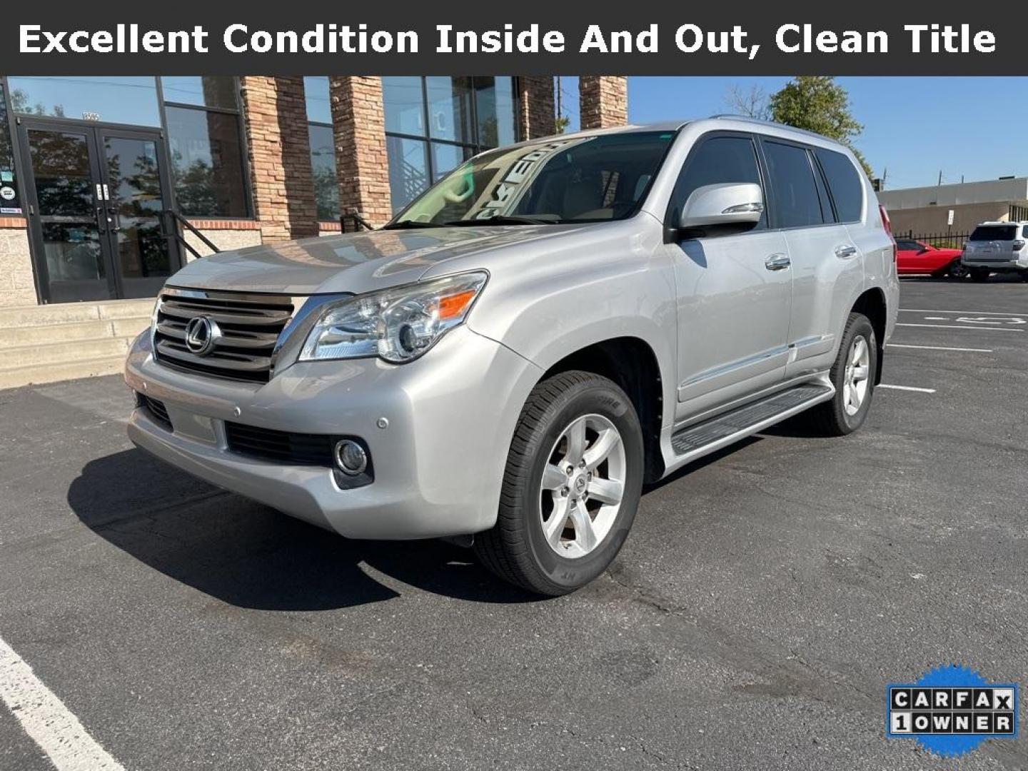 2012 Satin Cashmere Metallic /Ecru Lexus GX 460 (JTJBM7FX3C5) with an 4.6L V8 DOHC Dual VVT-i 32V engine, Automatic transmission, located at 8595 Washington St., Thornton, CO, 80229, (303) 287-5511, 39.852348, -104.978447 - 2012 Lexus GX, One Owner In Mint Condition including new tires. This GX is in great condition inside and out with no signs of abuse.<br>All Cars Have Clean Titles And Are Serviced Before Sale., Backup Camera, Leather, Heated Seats, Bluetooth/ With Bluetooth Audio, Non Smoker, No Pet Odor Or Hair, 4. - Photo#1