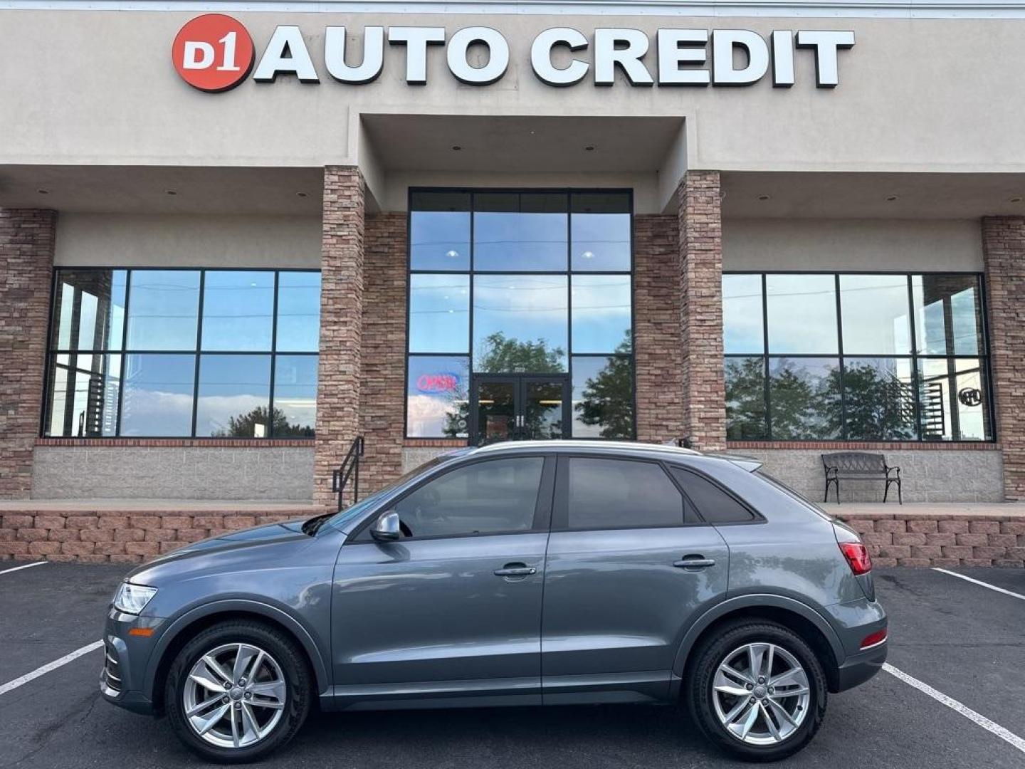 2017 Monsoon Gray Metallic /Black Audi Q3 2.0T Premium (WA1ECCFS3HR) with an 2.0L 4-Cylinder TFSI engine, Automatic transmission, located at 8595 Washington St., Thornton, CO, 80229, (303) 287-5511, 39.852348, -104.978447 - 2017 Audi Q3 All Wheel Drive, Excellent Condition!<br><br>All Cars Have Clean Titles And Are Serviced Before Sale., Apple/Android Car Play, Backup Camera, Leather, Heated Seats, Power Seats, Non Smoker, No Pet Odor Or Hair, quattro.<br><br>D1 Auto NEVER charges dealer fees! All cars have clean title - Photo#0