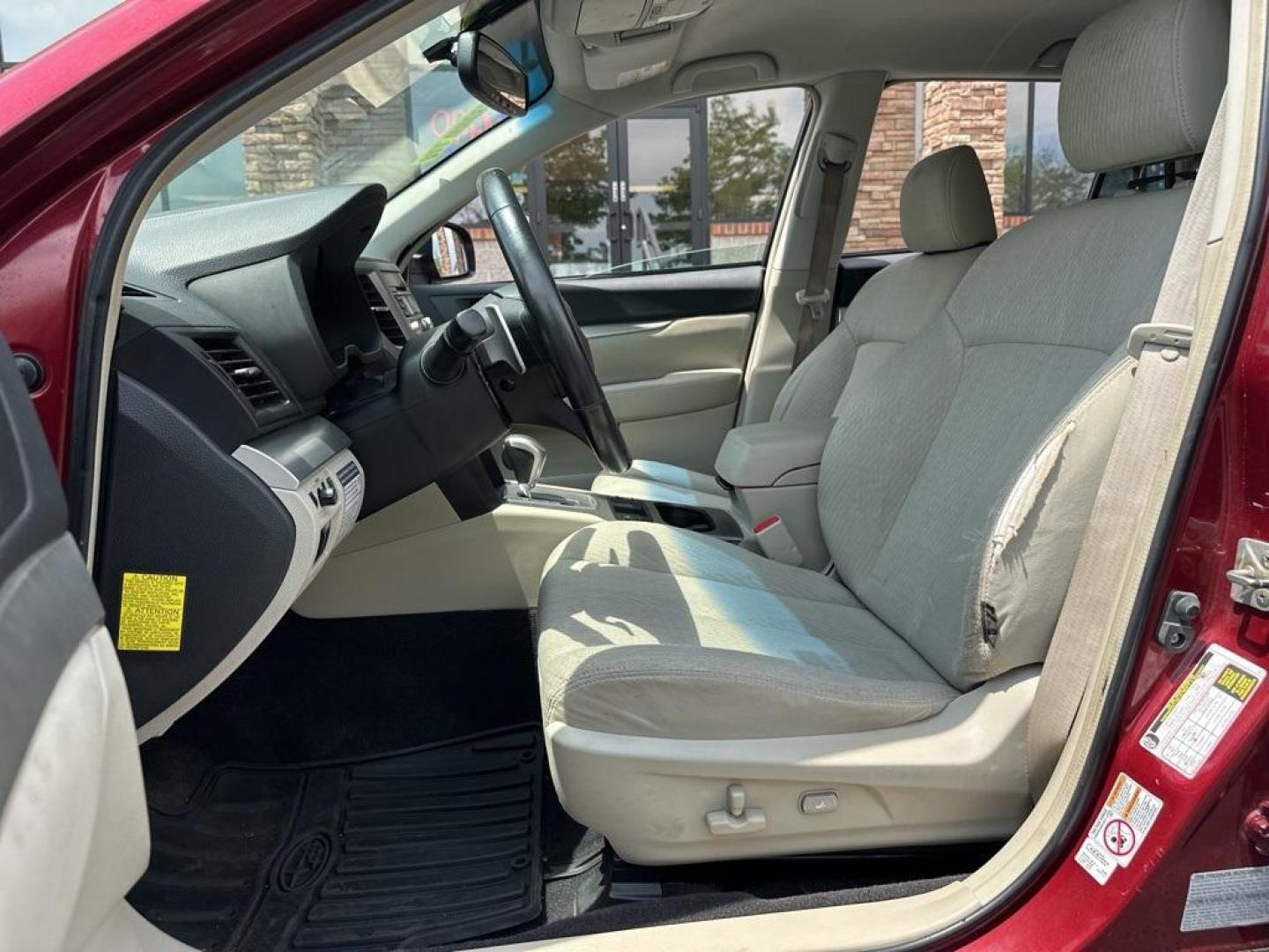 2011 Ruby Red Pearl /Ivory Subaru Outback 2.5i Premium (4S4BRBFC8B3) with an 2.5L 4-Cylinder engine, CVT transmission, located at 8595 Washington St., Thornton, CO, 80229, (303) 287-5511, 39.852348, -104.978447 - 2011 Subaru Outback<br><br>D1 Auto NEVER charges dealer fees! All cars have clean titles and have been inspected for mechanical issues. We have financing for everyone. Good credit, bad credit, first time buyers.<br>CARFAX One-Owner. Clean CARFAX. Odometer is 4040 miles below market average!<br>Pleas - Photo#19