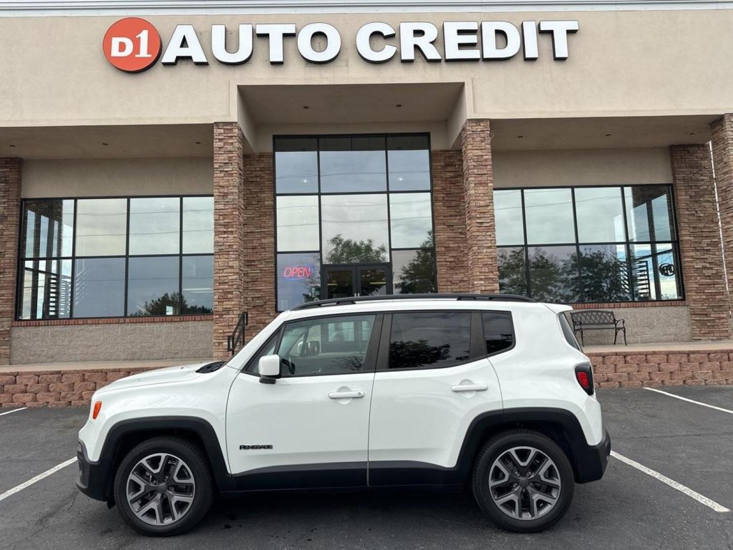 2015 Alpine White /Black Jeep Renegade Latitude (ZACCJABT4FP) with an 2.4L I4 MultiAir engine, Automatic transmission, located at 8595 Washington St., Thornton, CO, 80229, (303) 287-5511, 39.852348, -104.978447 - 2015 Jeep Renegade<br><br>D1 Auto NEVER charges dealer fees! All cars have clean titles and have been inspected for mechanical issues. We have financing for everyone. Good credit, bad credit, first time buyers.<br><br>Please call Lakewood Location 303-274-7692 or Thornton 303-287-5511 to schedule a - Photo#0