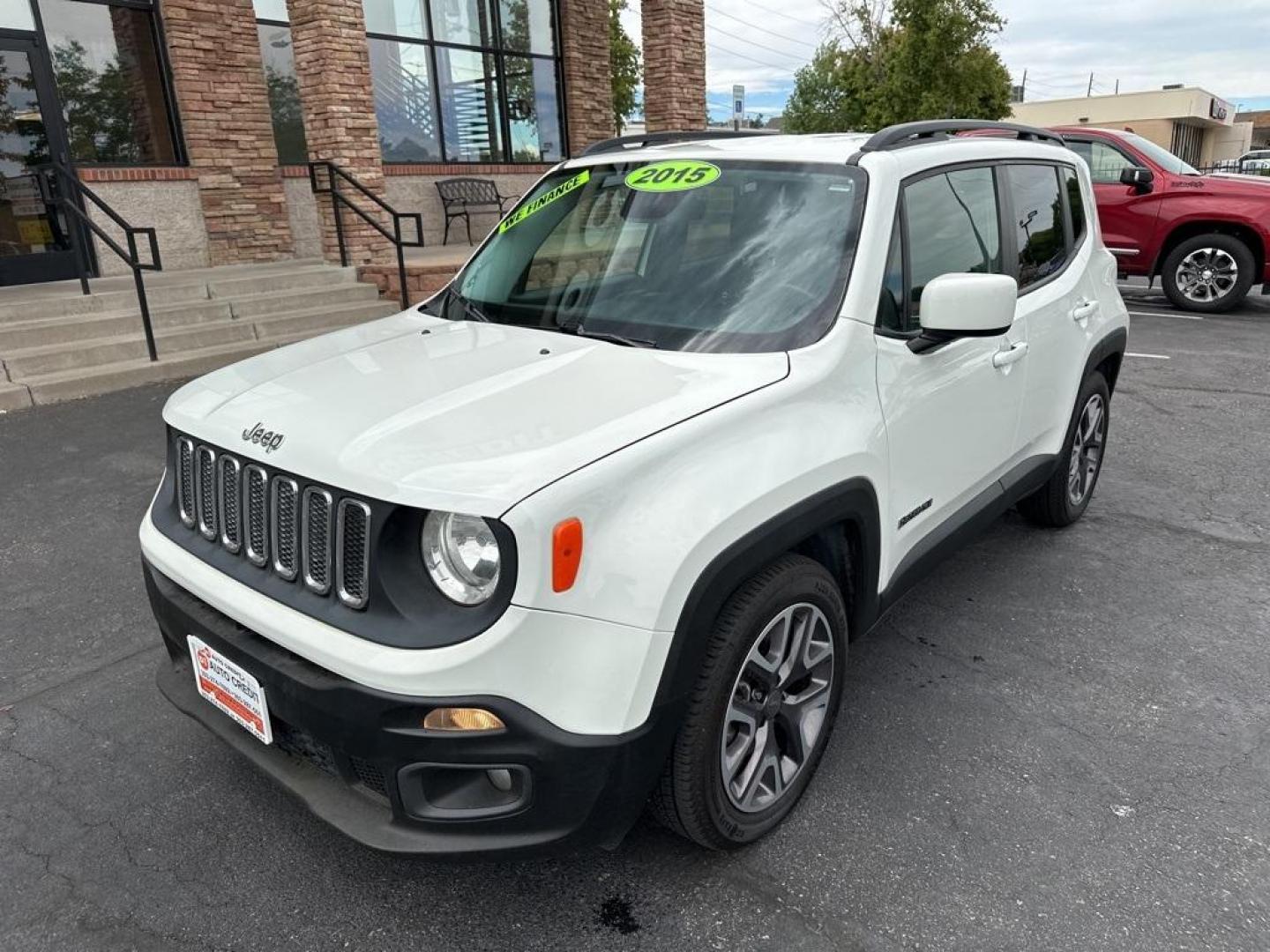 2015 Alpine White /Black Jeep Renegade Latitude (ZACCJABT4FP) with an 2.4L I4 MultiAir engine, Automatic transmission, located at 8595 Washington St., Thornton, CO, 80229, (303) 287-5511, 39.852348, -104.978447 - 2015 Jeep Renegade<br><br>D1 Auto NEVER charges dealer fees! All cars have clean titles and have been inspected for mechanical issues. We have financing for everyone. Good credit, bad credit, first time buyers.<br><br>Please call Lakewood Location 303-274-7692 or Thornton 303-287-5511 to schedule a - Photo#1