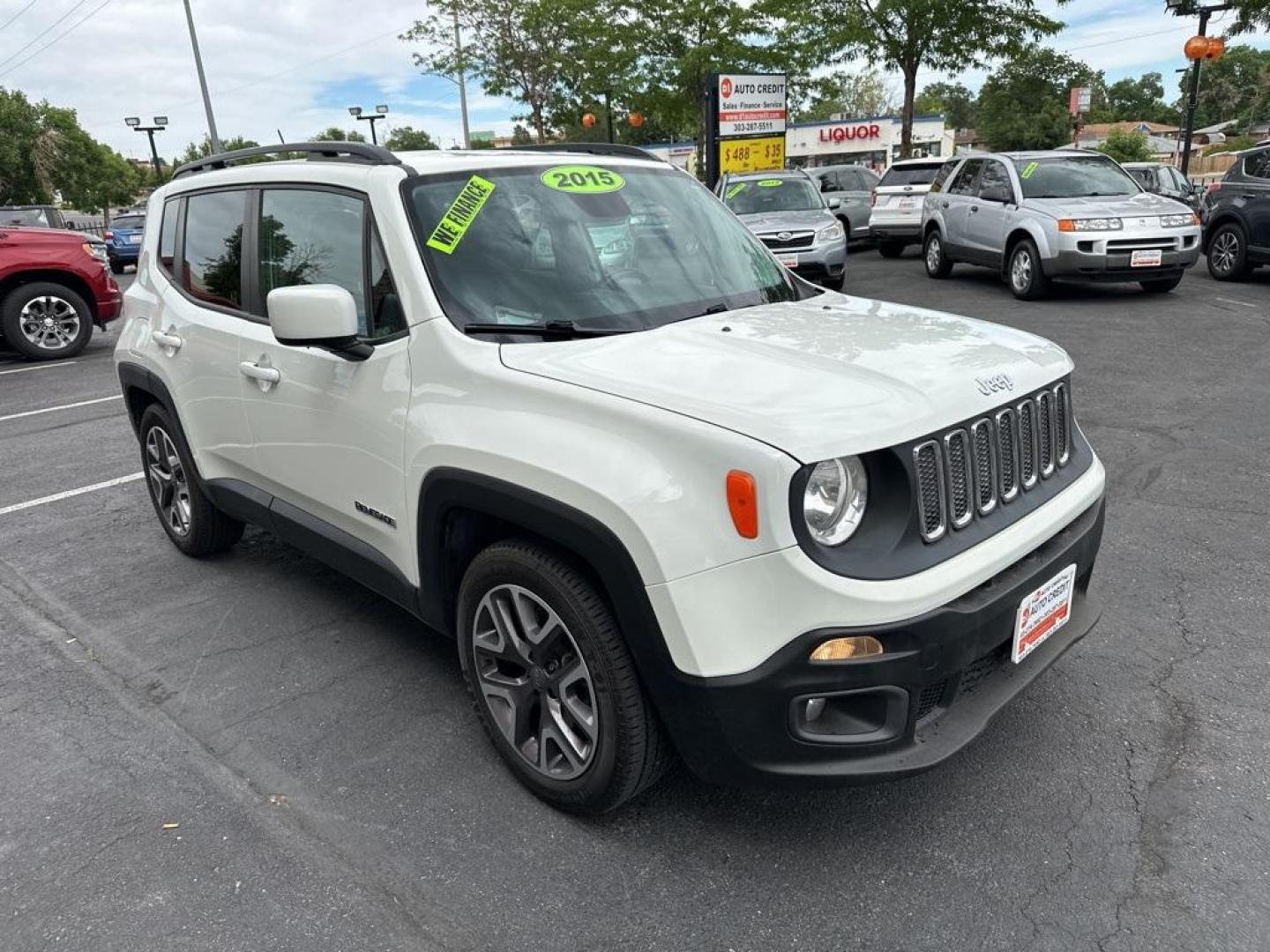 2015 Alpine White /Black Jeep Renegade Latitude (ZACCJABT4FP) with an 2.4L I4 MultiAir engine, Automatic transmission, located at 8595 Washington St., Thornton, CO, 80229, (303) 287-5511, 39.852348, -104.978447 - 2015 Jeep Renegade<br><br>D1 Auto NEVER charges dealer fees! All cars have clean titles and have been inspected for mechanical issues. We have financing for everyone. Good credit, bad credit, first time buyers.<br><br>Please call Lakewood Location 303-274-7692 or Thornton 303-287-5511 to schedule a - Photo#3