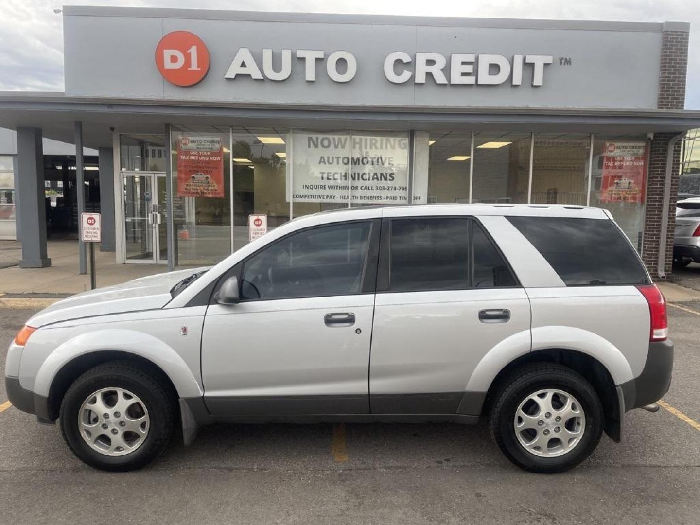 2004 Silver Nickel /Grey Saturn VUE Base (5GZCZ23DX4S) with an 2.2L I4 MPI DOHC engine, Manual transmission, located at 8595 Washington St., Thornton, CO, 80229, (303) 287-5511, 39.852348, -104.978447 - 2004 Saturn VUE<br><br>D1 Auto NEVER charges dealer fees! All cars have clean titles and have been inspected for mechanical issues. We have financing for everyone. Good credit, bad credit, first time buyers.<br>CARFAX One-Owner.<br>Please call Lakewood Location 303-274-7692 or Thornton 303-287-5511 - Photo#0