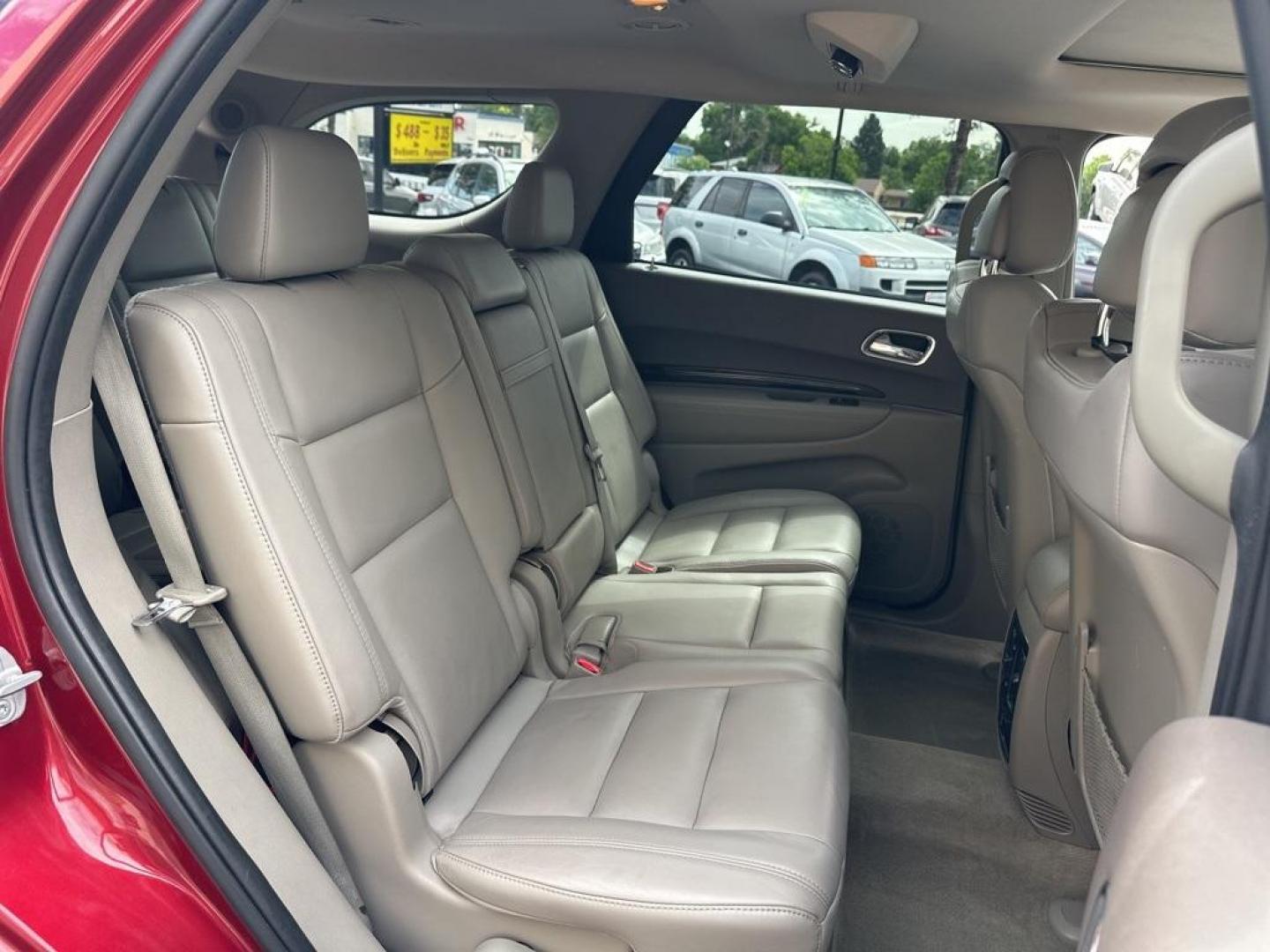 2013 Deep Cherry Red Crystal Pearlcoat /Dark Graystone/Medium Graystone Interior Dodge Durango Crew (1C4RDJDG6DC) with an 3.6L V6 Flex Fuel 24V VVT engine, Automatic transmission, located at 8595 Washington St., Thornton, CO, 80229, (303) 287-5511, 39.852348, -104.978447 - 2013 Dodge Durango<br><br>D1 Auto NEVER charges dealer fees! All cars have clean titles and have been inspected for mechanical issues. We have financing for everyone. Good credit, bad credit, first time buyers.<br><br>Please call Lakewood Location 303-274-7692 or Thornton 303-287-5511 to schedule a - Photo#19