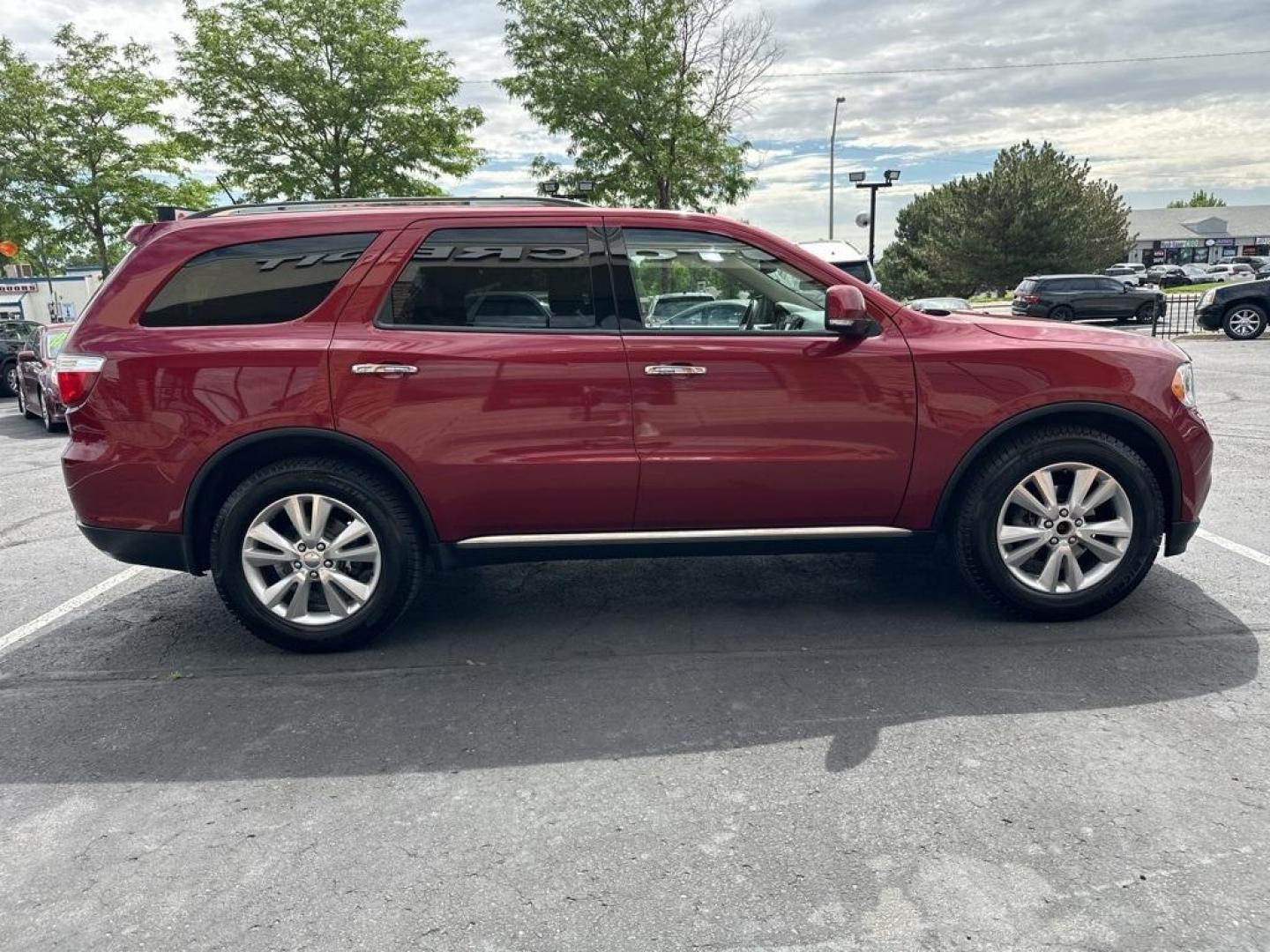 2013 Deep Cherry Red Crystal Pearlcoat /Dark Graystone/Medium Graystone Interior Dodge Durango Crew (1C4RDJDG6DC) with an 3.6L V6 Flex Fuel 24V VVT engine, Automatic transmission, located at 8595 Washington St., Thornton, CO, 80229, (303) 287-5511, 39.852348, -104.978447 - 2013 Dodge Durango<br><br>D1 Auto NEVER charges dealer fees! All cars have clean titles and have been inspected for mechanical issues. We have financing for everyone. Good credit, bad credit, first time buyers.<br><br>Please call Lakewood Location 303-274-7692 or Thornton 303-287-5511 to schedule a - Photo#4