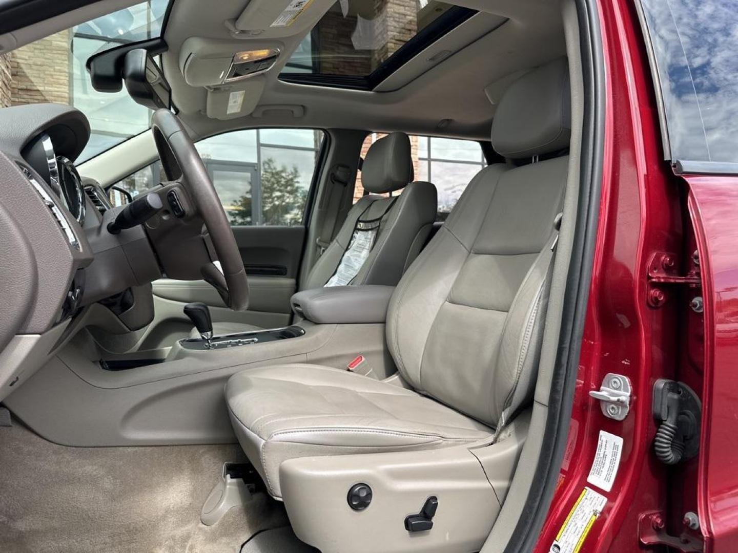 2013 Deep Cherry Red Crystal Pearlcoat /Dark Graystone/Medium Graystone Interior Dodge Durango Crew (1C4RDJDG6DC) with an 3.6L V6 Flex Fuel 24V VVT engine, Automatic transmission, located at 8595 Washington St., Thornton, CO, 80229, (303) 287-5511, 39.852348, -104.978447 - 2013 Dodge Durango<br><br>D1 Auto NEVER charges dealer fees! All cars have clean titles and have been inspected for mechanical issues. We have financing for everyone. Good credit, bad credit, first time buyers.<br><br>Please call Lakewood Location 303-274-7692 or Thornton 303-287-5511 to schedule a - Photo#8