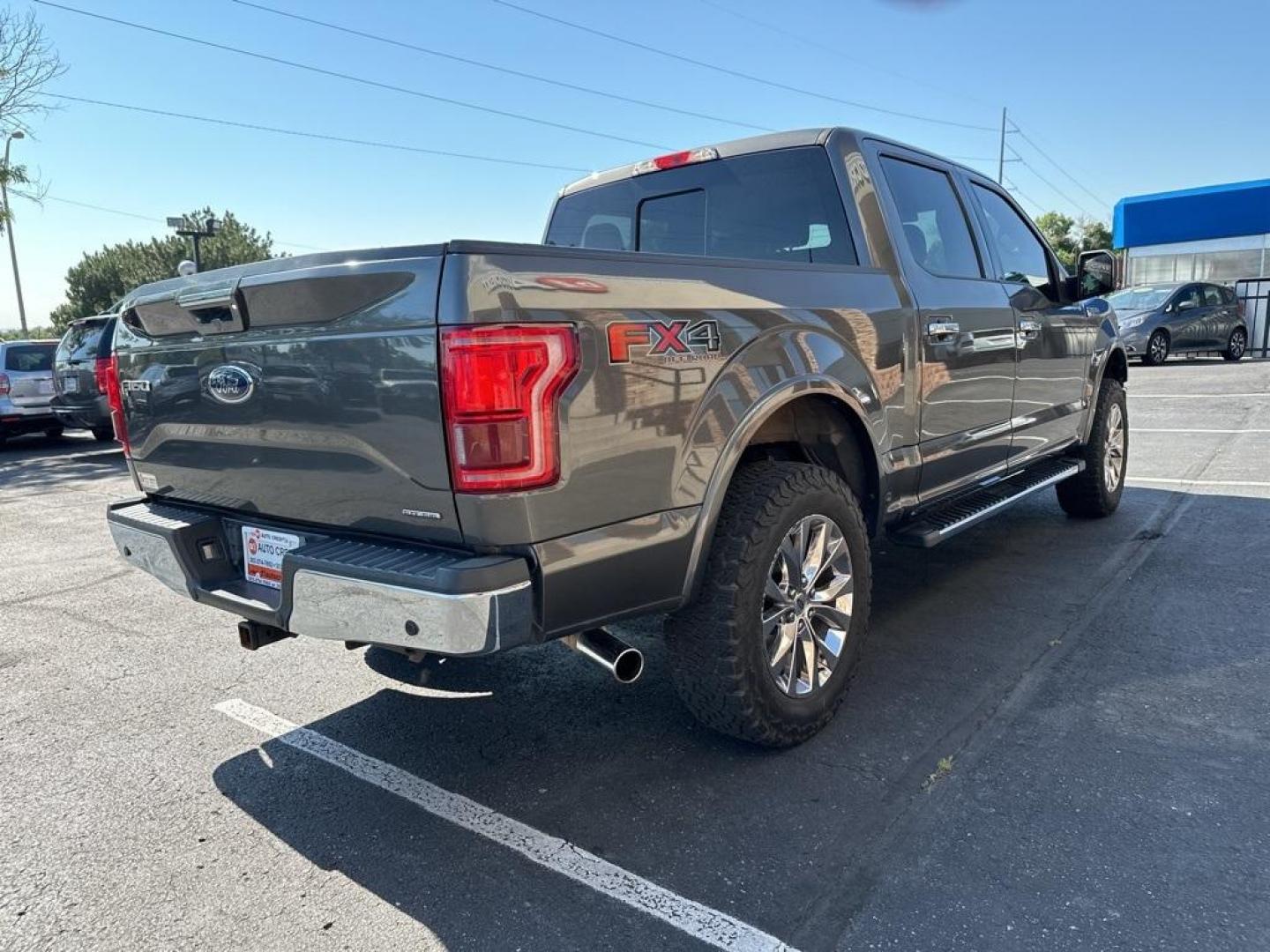 2016 Gray /Black Ford F-150 Lariat (1FTEW1EF2GK) with an 5.0L V8 FFV engine, Automatic transmission, located at 8595 Washington St., Thornton, CO, 80229, (303) 287-5511, 39.852348, -104.978447 - 2016 Ford F-150 Lariat with FX-4 Off Road Package. This truck is in excellent condition inside and out. Loaded with 5.0L V8 engine, Max Tow Package, Extended Range Fuel Tank and much more. This truck shows Zero signs of off road use, <br><br>All Cars Have Clean Titles And Are Serviced Before Sale., - Photo#4