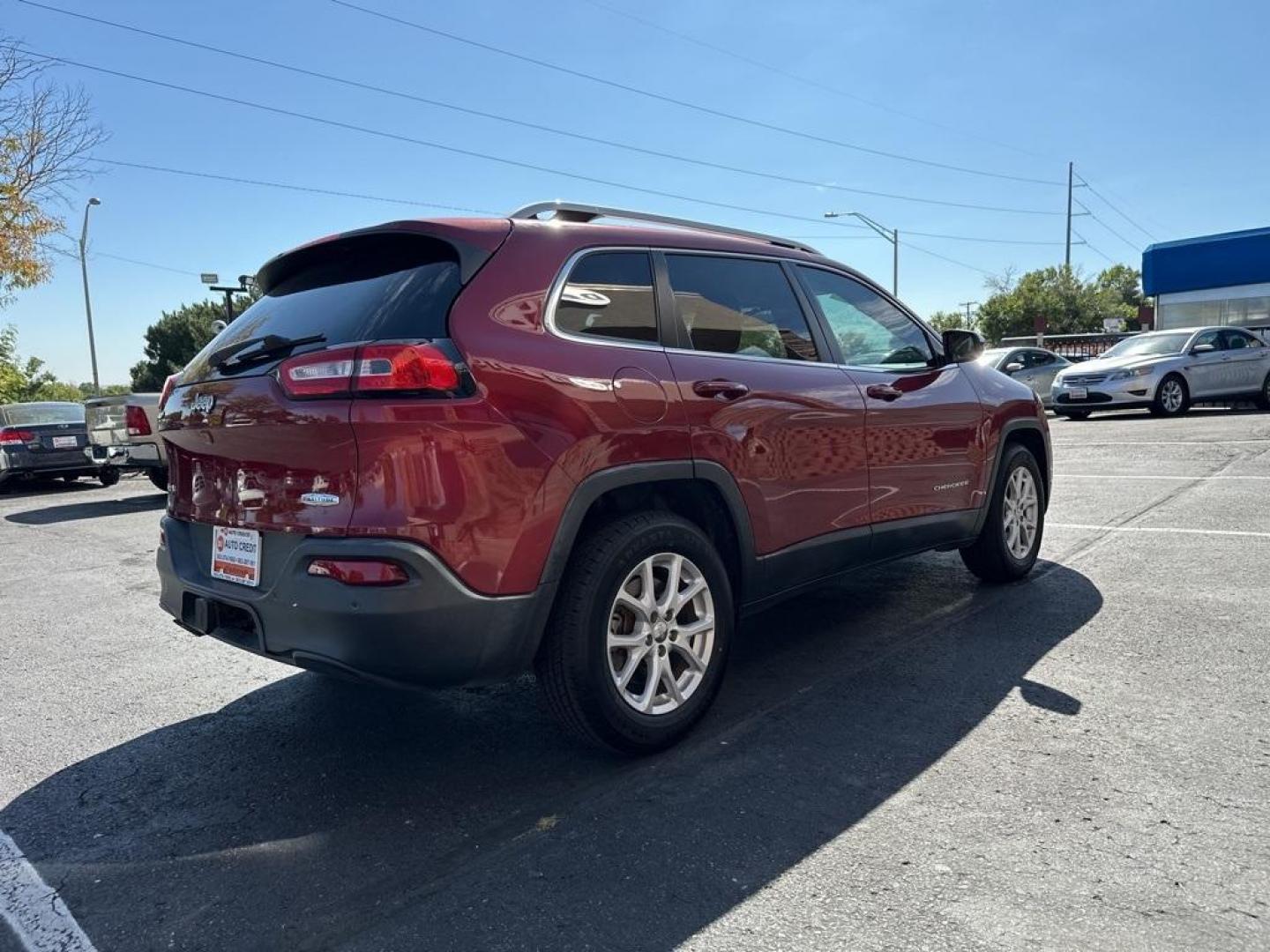 2017 Deep Cherry Red Crystal Pearlcoat /Black Jeep Cherokee Latitude (1C4PJMCB9HW) with an 2.4L I4 MultiAir engine, Automatic transmission, located at 10890 W. Colfax Ave., Lakewood, CO, 80215, (303) 274-7692, 39.739914, -105.120132 - 2017 Jeep Cherokee 4WDD1 Auto NEVER charges dealer fees! All cars have clean titles and have been inspected for mechanical issues. We have financing for everyone. Good credit, bad credit, first time buyers.Clean CARFAX.Please call Lakewood Location 303-274-7692 or Thornton 303-287-5511 to schedule a - Photo#5