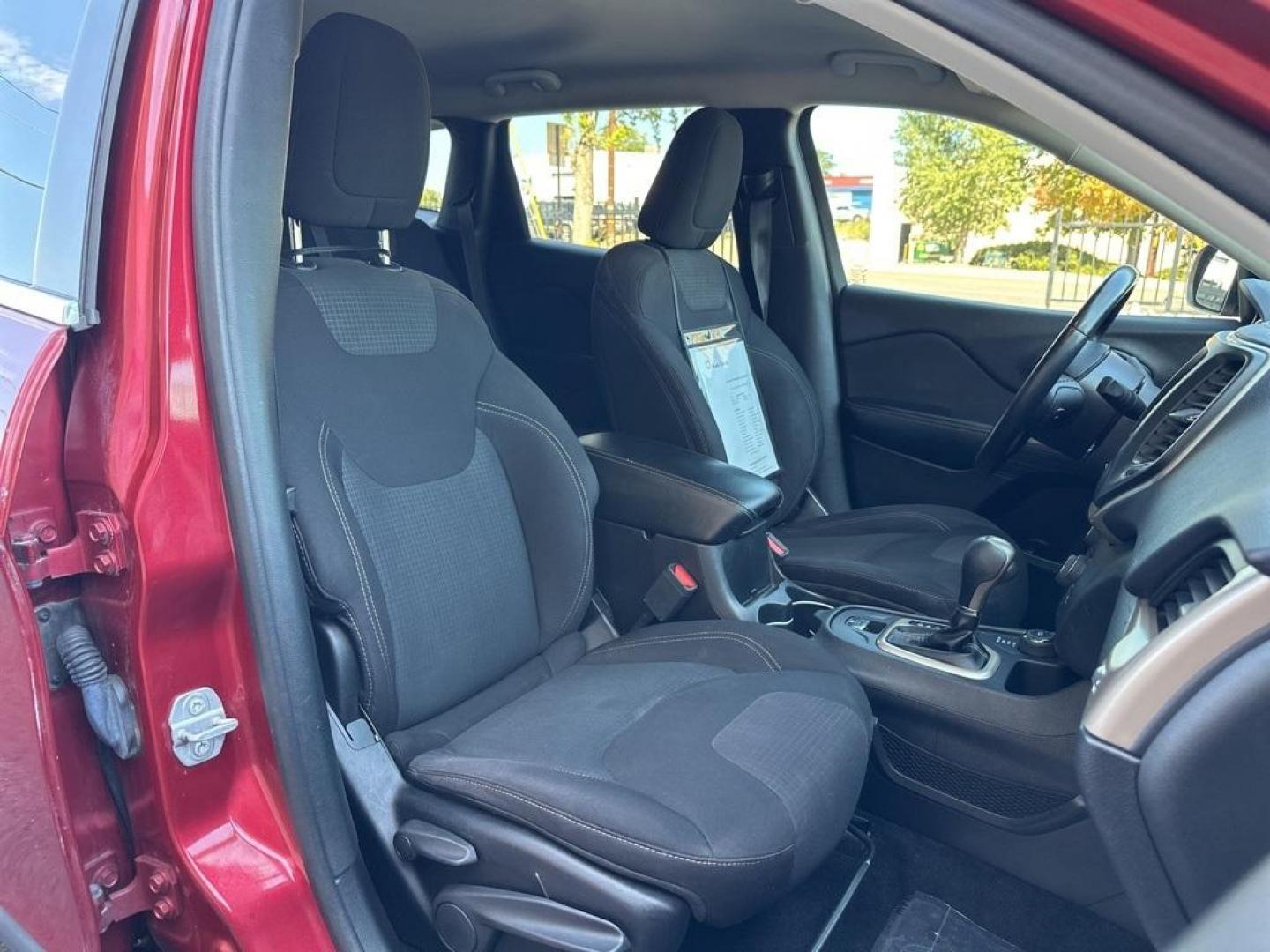 2017 Deep Cherry Red Crystal Pearlcoat /Black Jeep Cherokee Latitude (1C4PJMCB9HW) with an 2.4L I4 MultiAir engine, Automatic transmission, located at 10890 W. Colfax Ave., Lakewood, CO, 80215, (303) 274-7692, 39.739914, -105.120132 - 2017 Jeep Cherokee 4WDD1 Auto NEVER charges dealer fees! All cars have clean titles and have been inspected for mechanical issues. We have financing for everyone. Good credit, bad credit, first time buyers.Clean CARFAX.Please call Lakewood Location 303-274-7692 or Thornton 303-287-5511 to schedule a - Photo#19