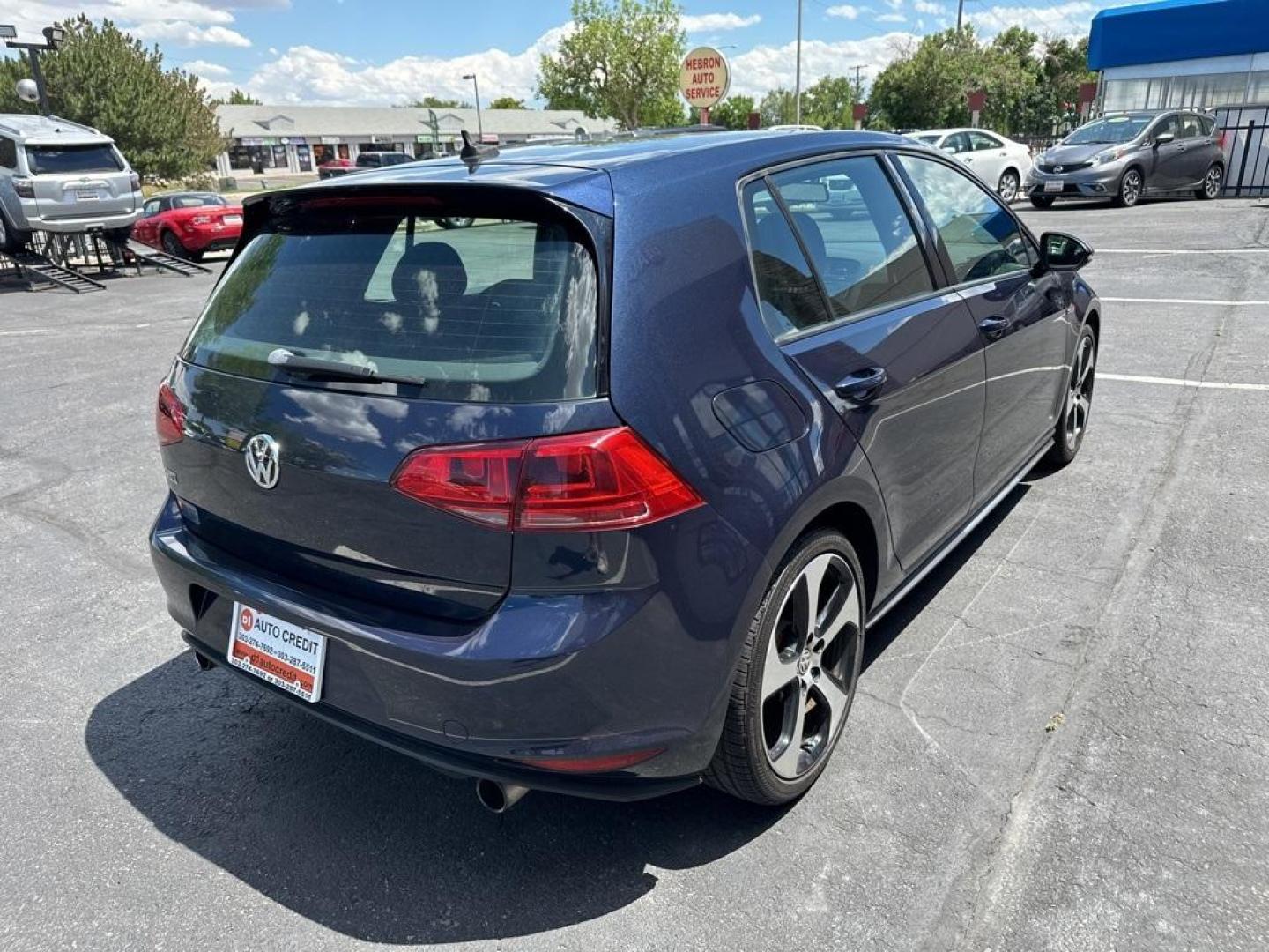 2017 Night Blue Metallic /Titan Black Volkswagen Golf GTI S (3VW5T7AU0HM) with an 2.0L TSI engine, Manual transmission, located at 8595 Washington St., Thornton, CO, 80229, (303) 287-5511, 39.852348, -104.978447 - 2017 Volkswagen Golf GTI, One Owner and completley stock with no modifications. Fully serviced and ready! <br><br>All Cars Have Clean Titles And Are Serviced Before Sale., Backup Camera, Heated Seats, Bluetooth/ With Bluetooth Audio, Non Smoker, No Pet Odor Or Hair, 2.0L TSI, 6-Speed Manual.<br>D1 A - Photo#4