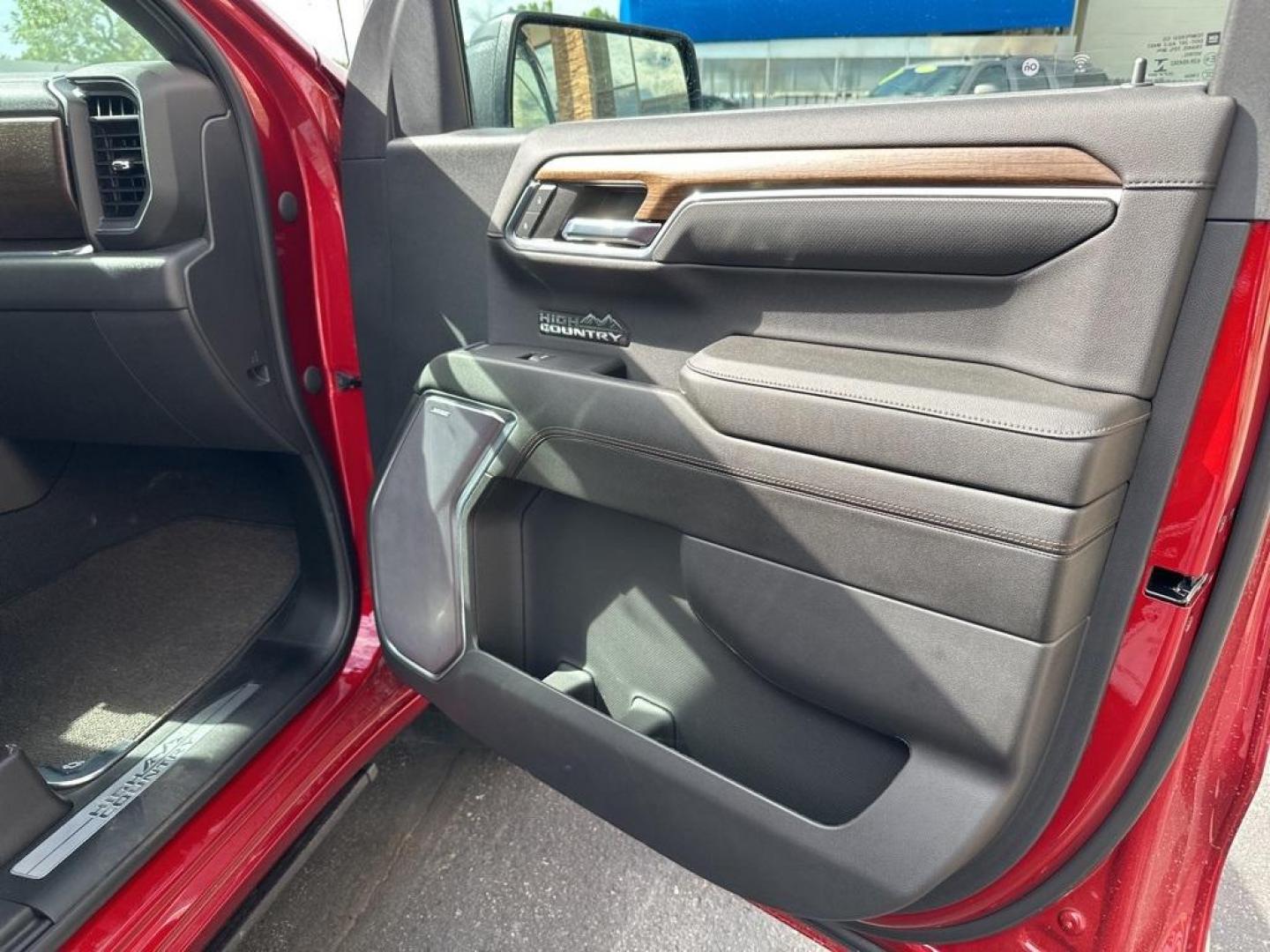 2023 Radiant Red Tintcoat /Jet Black Chevrolet Silverado 1500 High Country (3GCUDJE80PG) with an 3.0L I6 engine, Automatic transmission, located at 8595 Washington St., Thornton, CO, 80229, (303) 287-5511, 39.852348, -104.978447 - 2023 Chevrolet Silverado 1500 3.0 Diesel in like new condition. Fully loaded! <br>All Cars Have Clean Titles And Are Serviced Before Sale., CarfaxOne Owner, No Accidents, Apple/Android Car Play, All Books and Keys, Blind Spot Monitoring, Backup Camera, Leather, Collision Warning, Heated and Ventilat - Photo#27